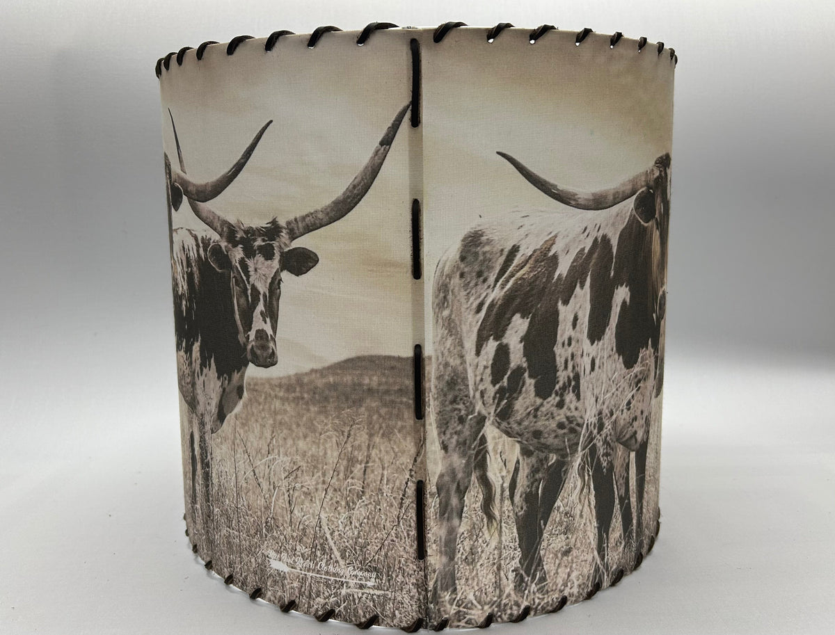 Longhorn Trio Lampshade