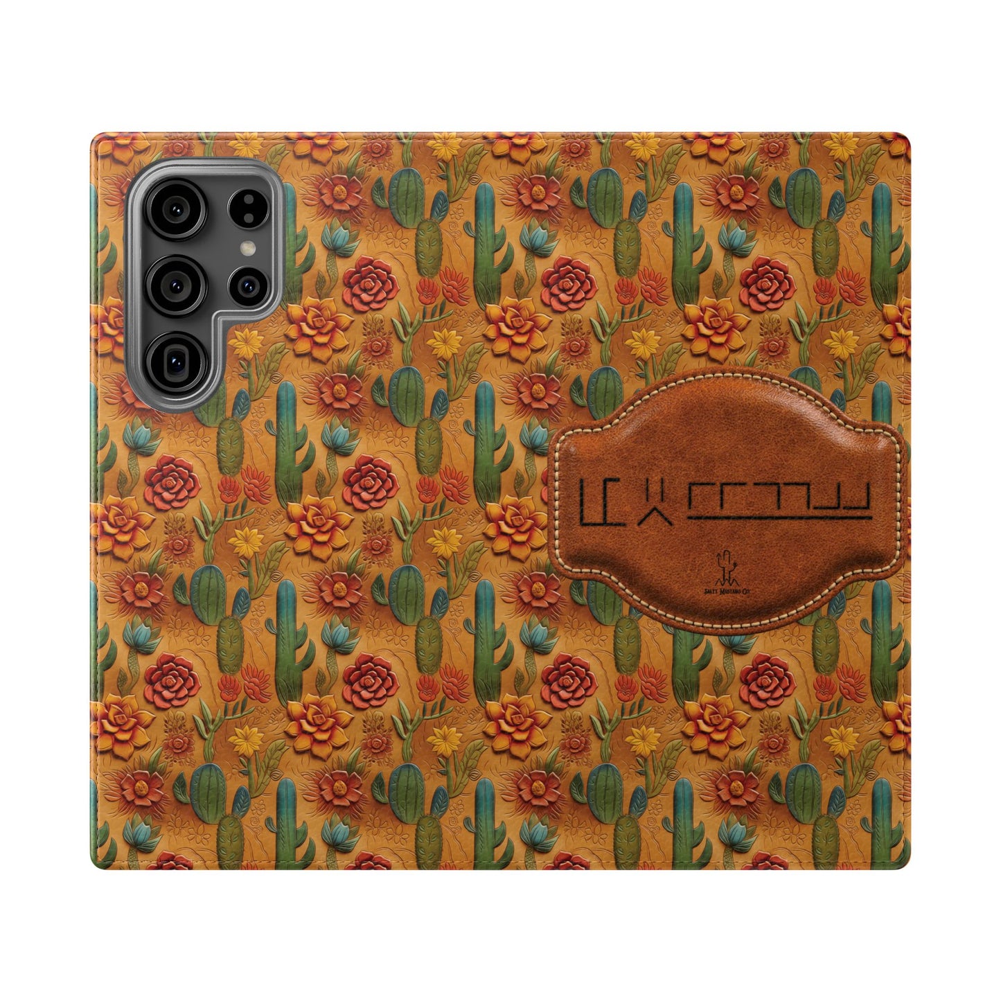 Customizable Mustang Brand Wallet Flip Phone Case (iPhone and Samsung)