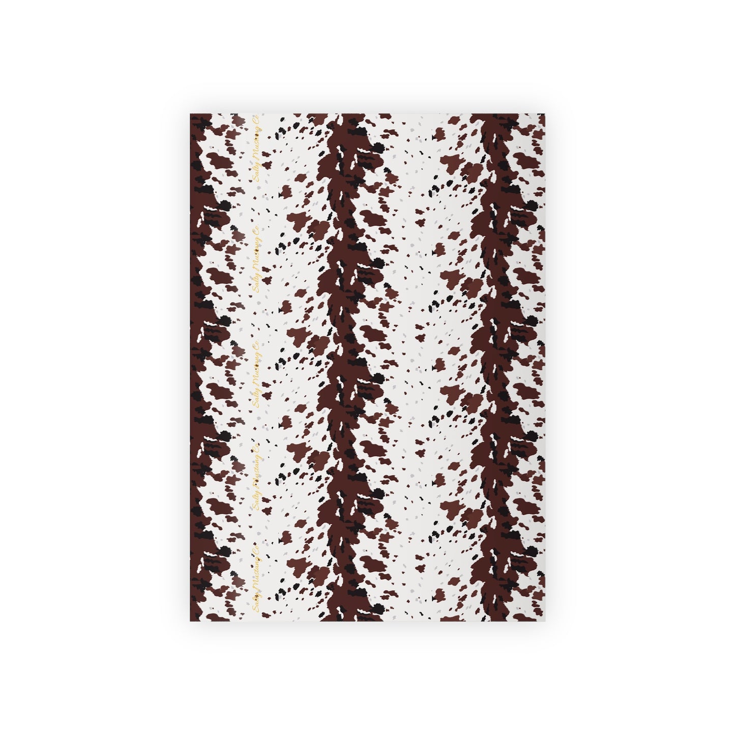Cowhide Print Gift Wrapping Paper Rolls, 1pc