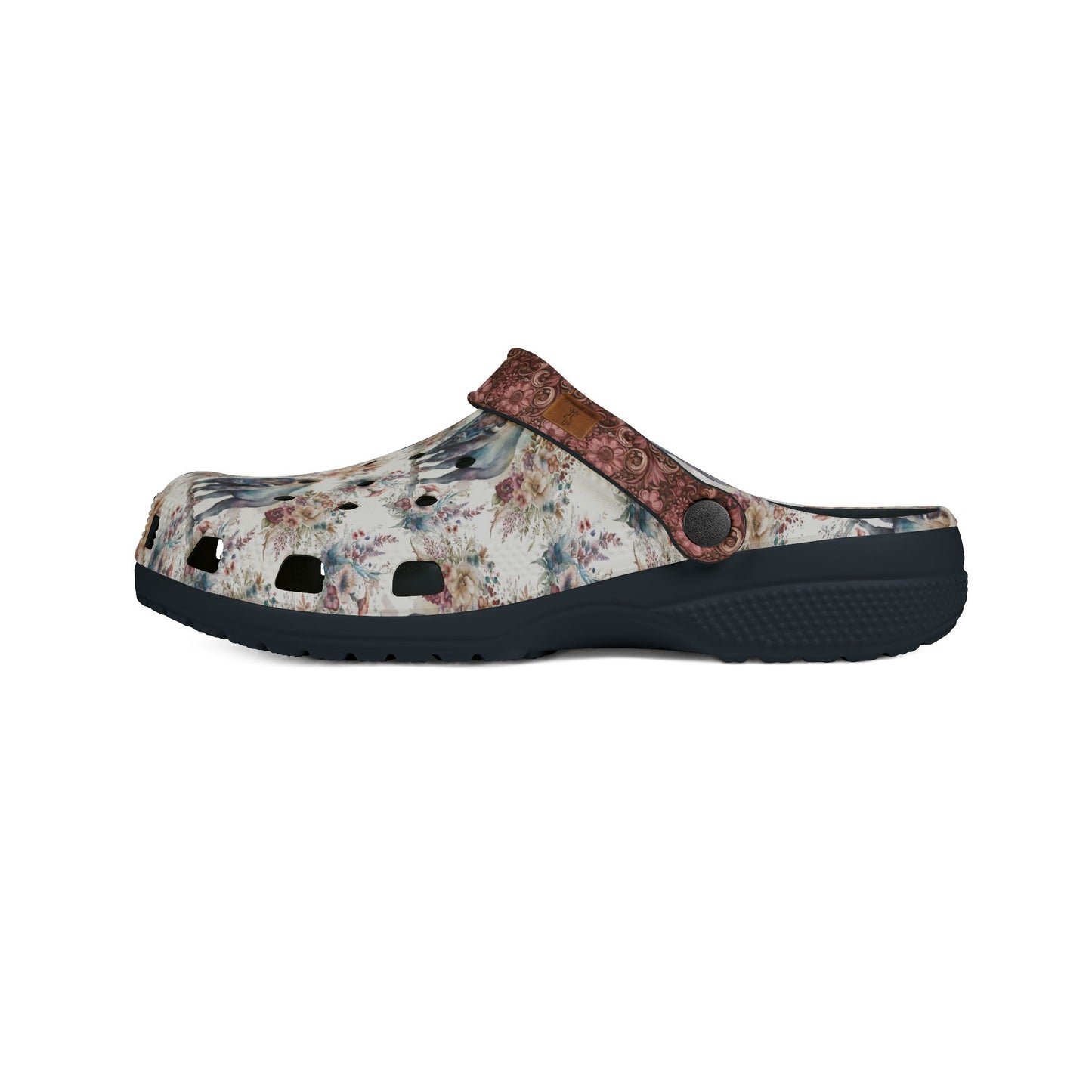 Buffalo Rose Foam Rubber Salty Clogs