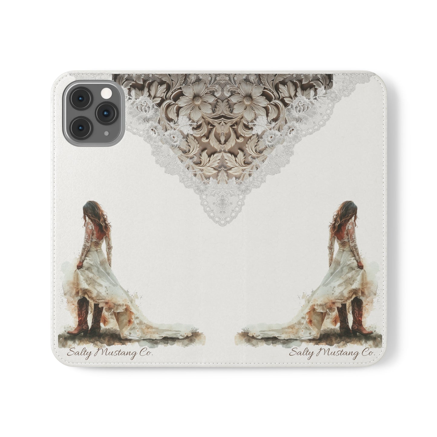 Leather & Lace Flip Cases (Samsung AND iPhone)