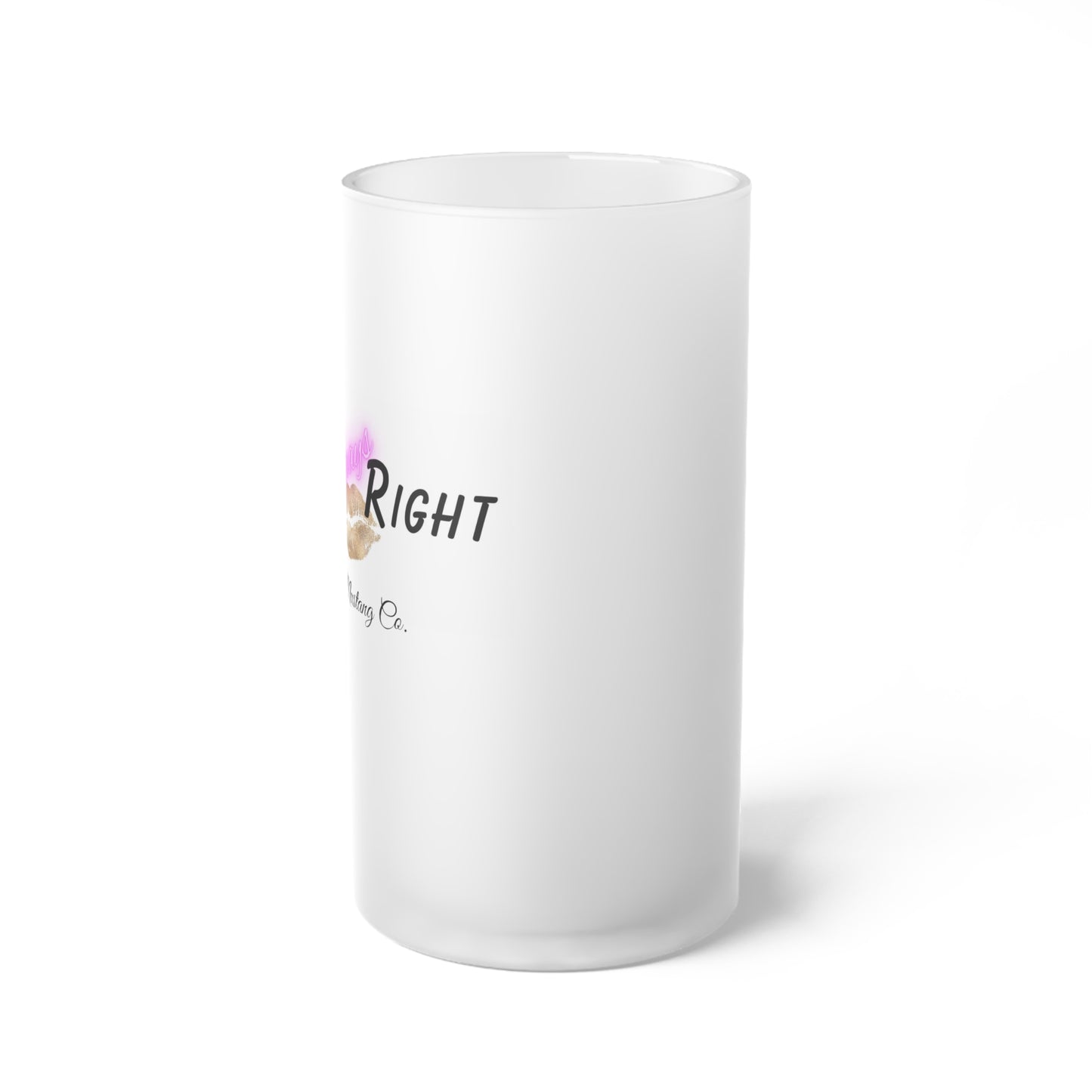 Mrs. Always Right Frosted Glass Beer Mug