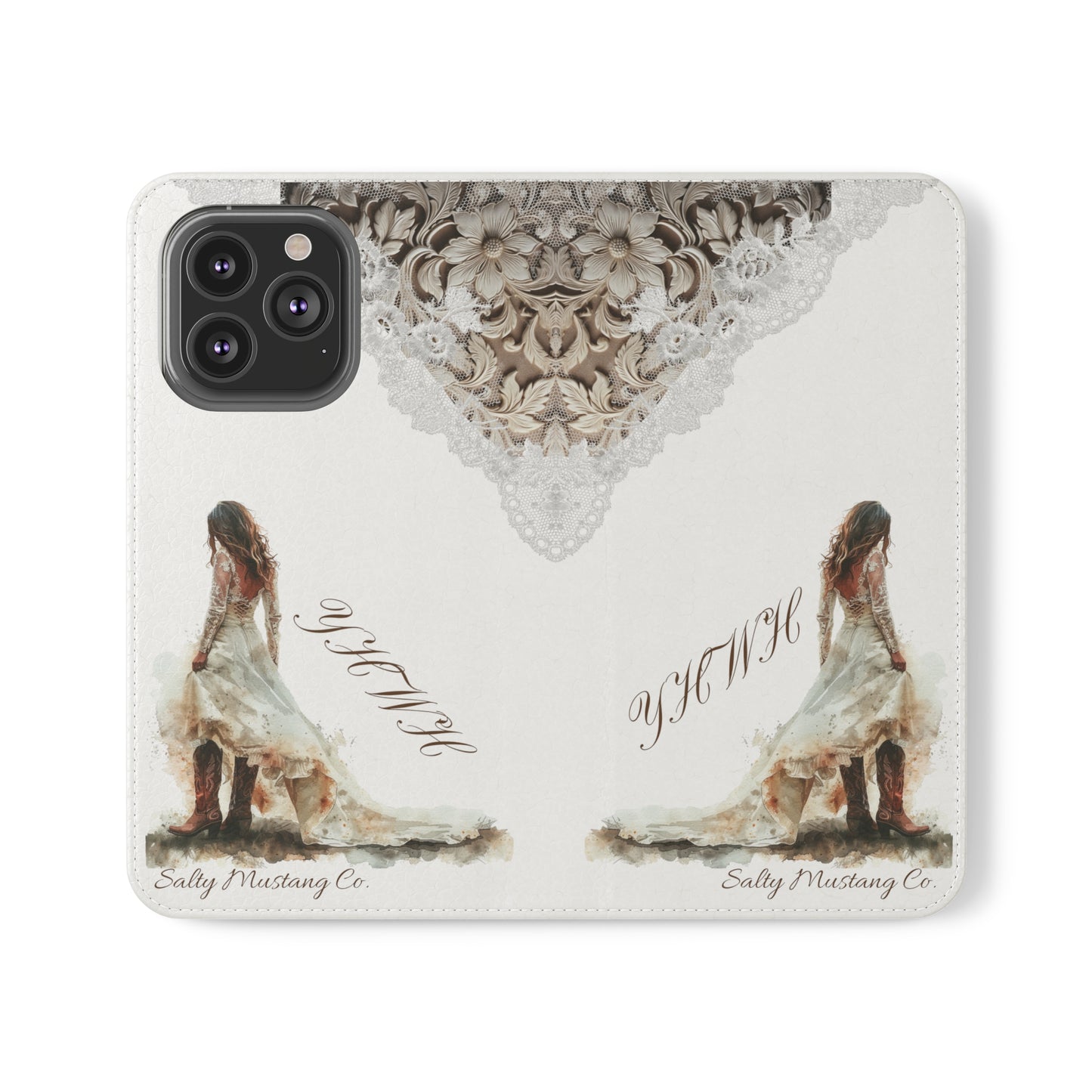 Leather & Lace YHWH Flip Cases (Samsung AND iPhone)
