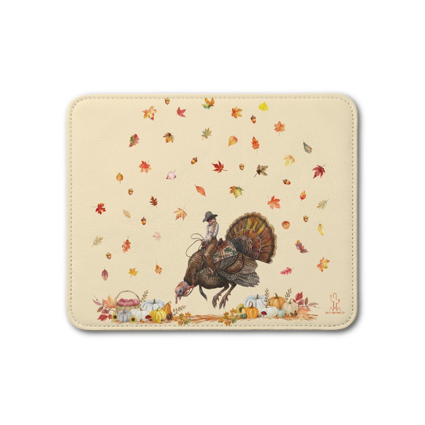 Turkey Puncher Leather Placemat