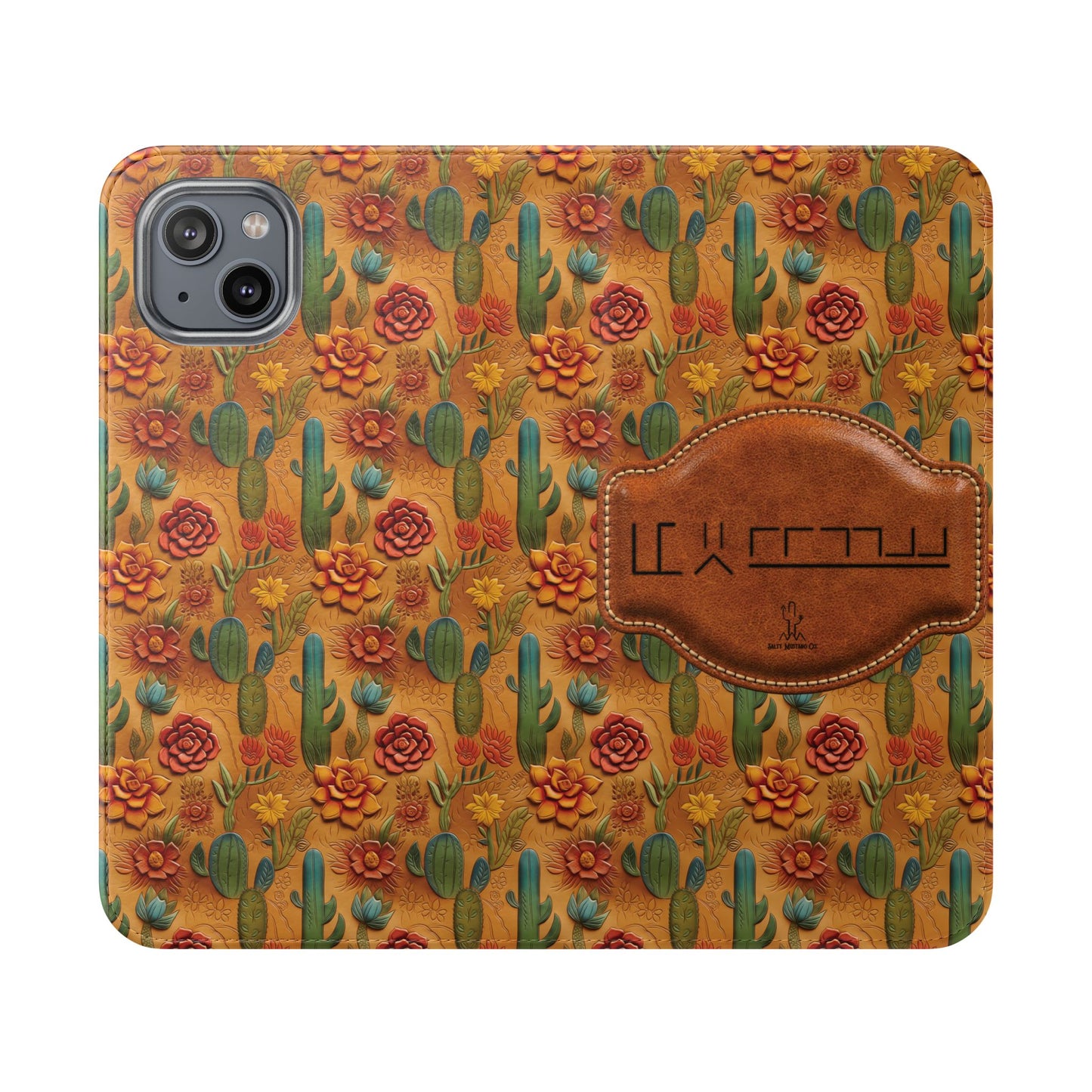 Customizable Mustang Brand Wallet Flip Phone Case (iPhone and Samsung)