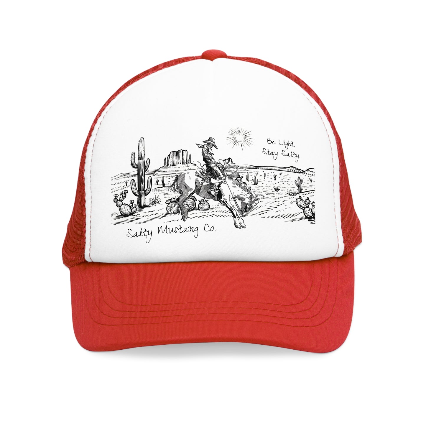 West Texas Bronc Rider Mesh Cap