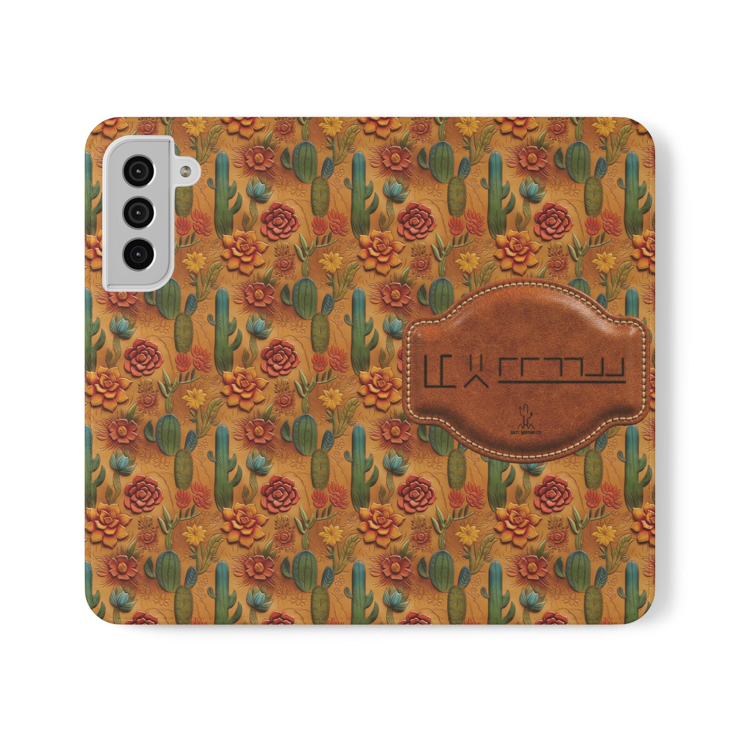 Customizable Mustang Brand Wallet Flip Phone Case (iPhone and Samsung)