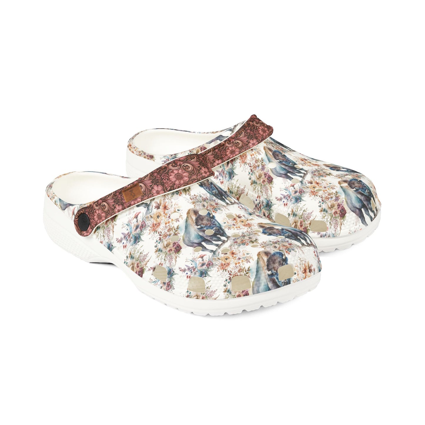 Buffalo Rose Foam Rubber Salty Clogs