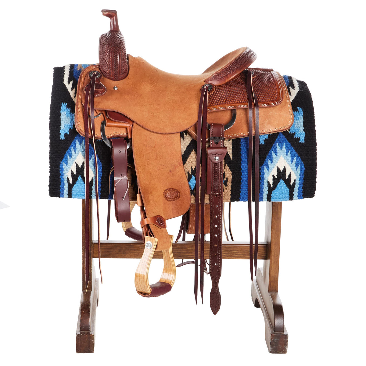 1431-6 Phoenix 38x34 New Zealand Wool Saddle Blanket