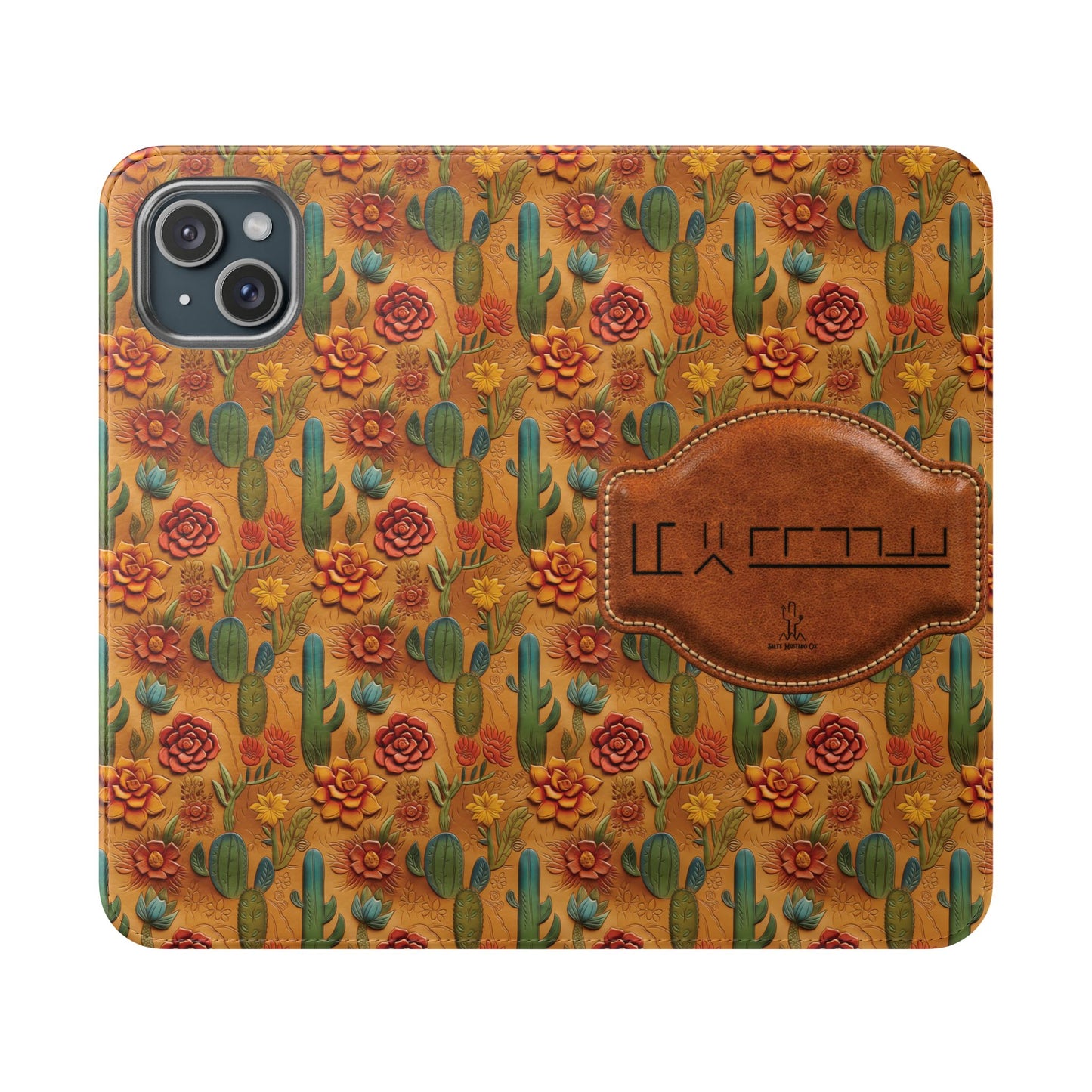 Customizable Mustang Brand Wallet Flip Phone Case (iPhone and Samsung)