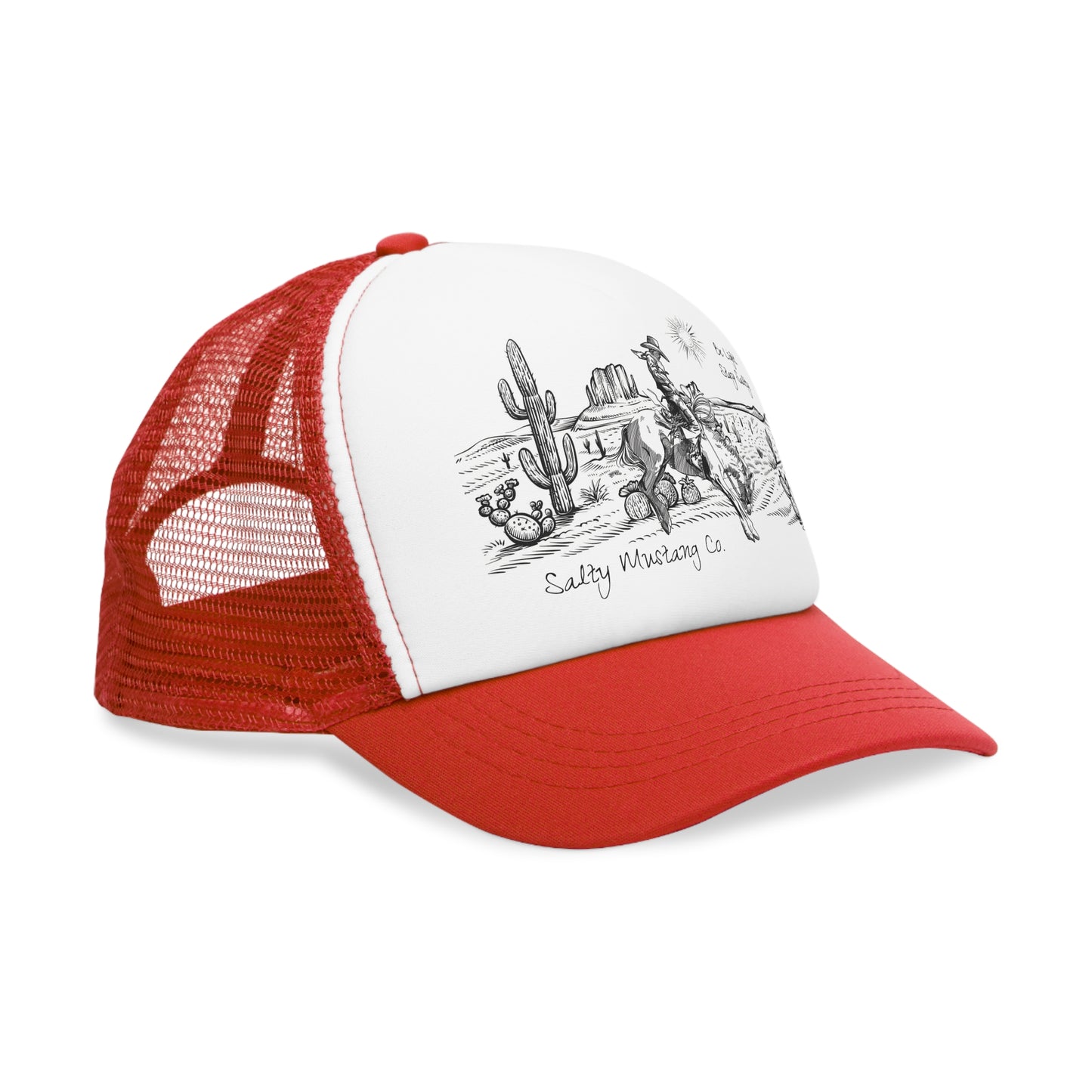 West Texas Bronc Rider Mesh Cap