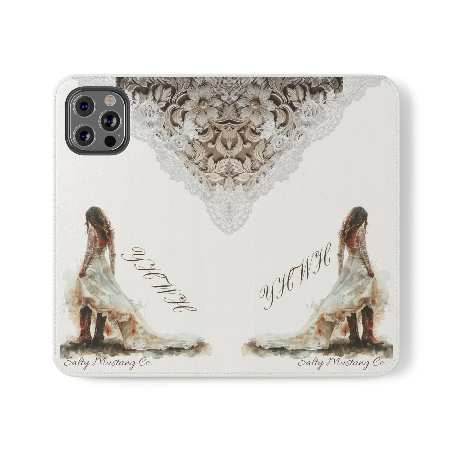 Leather & Lace YHWH Flip Cases (Samsung AND iPhone)