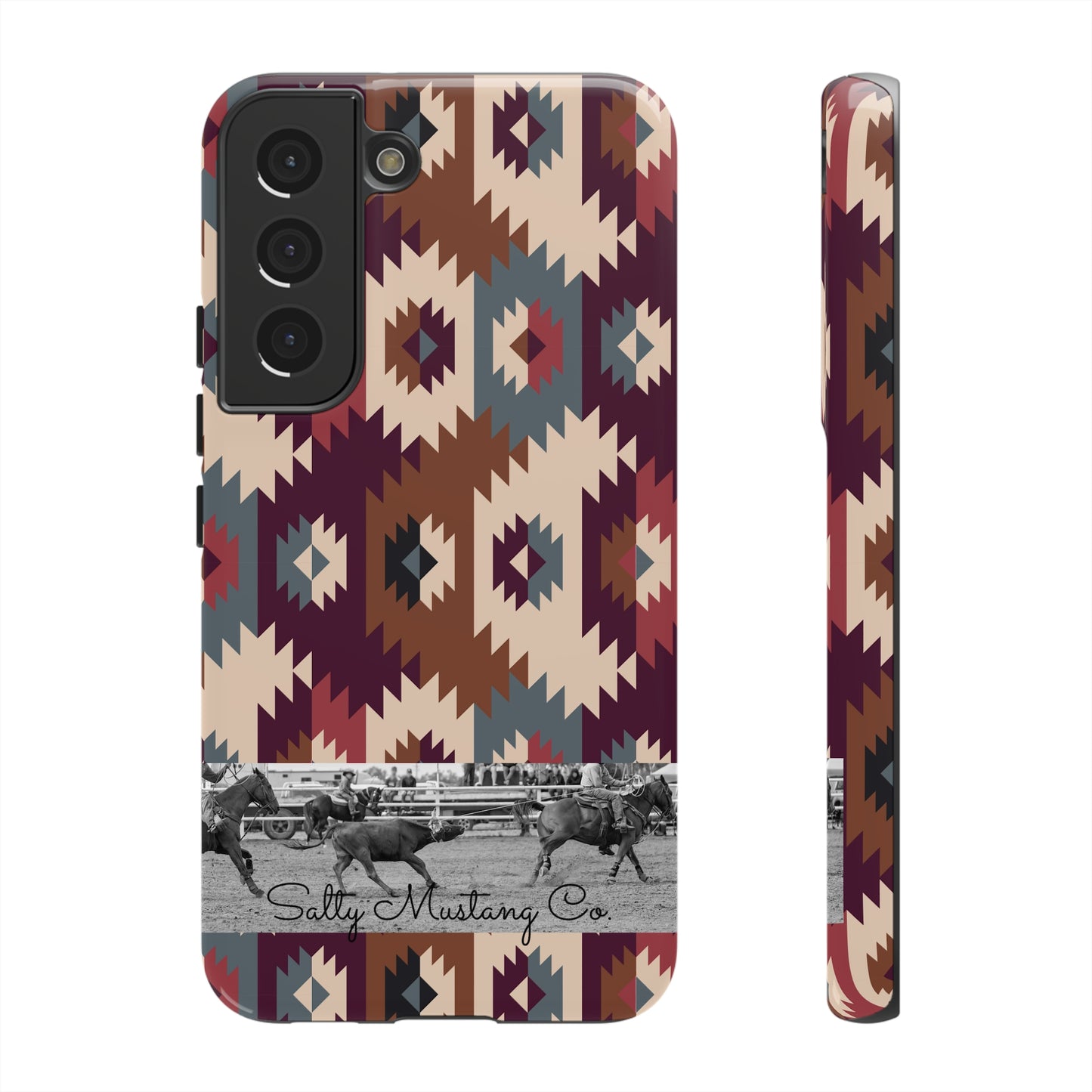 Southwest Pattern Team Roper Band Samsung Tough Cases