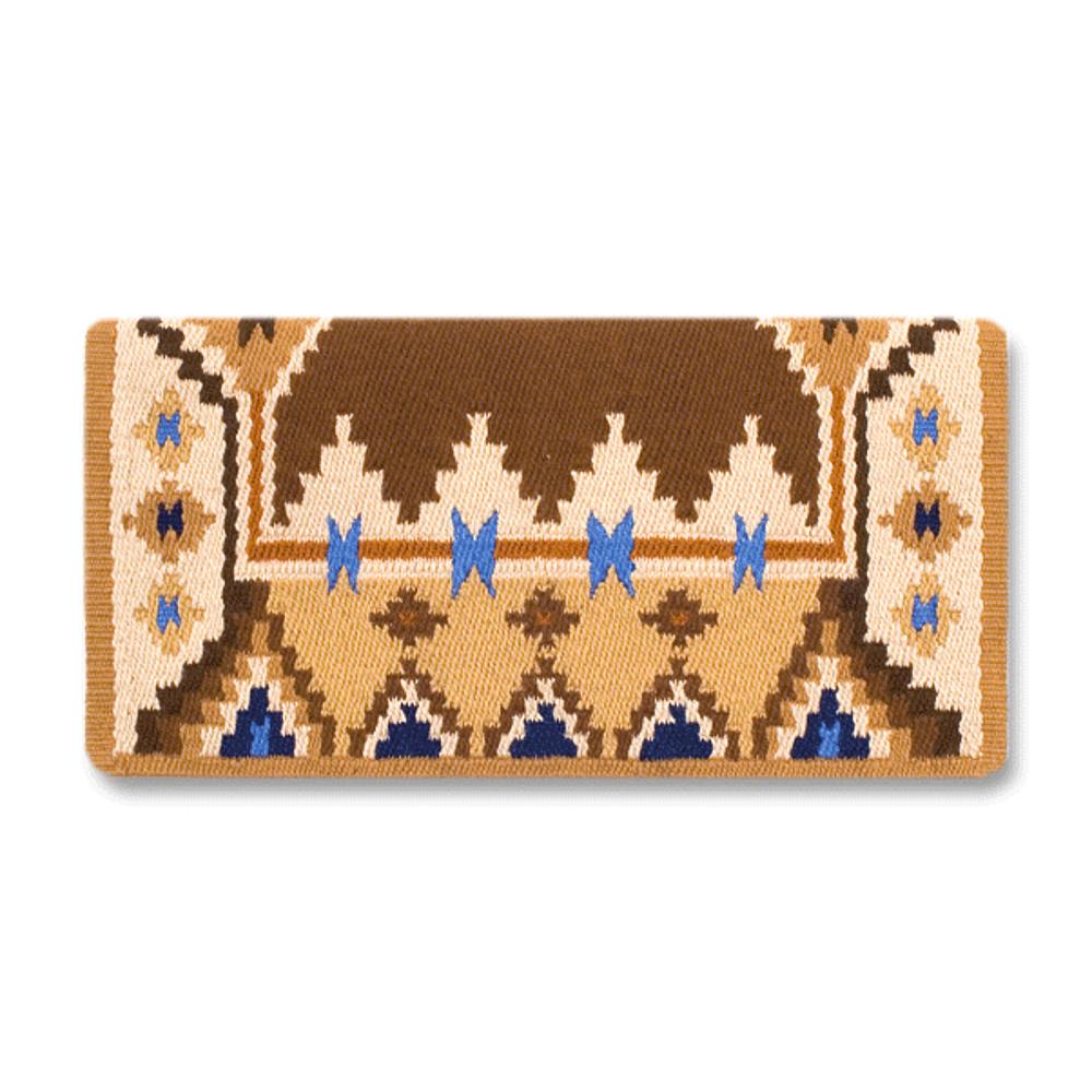 1465-3 Enchanted Pines 38x34 New Zealand Wool Saddle Blanket CHOCOLATE