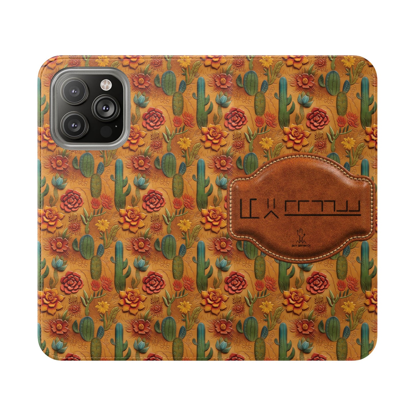 Customizable Mustang Brand Wallet Flip Phone Case (iPhone and Samsung)
