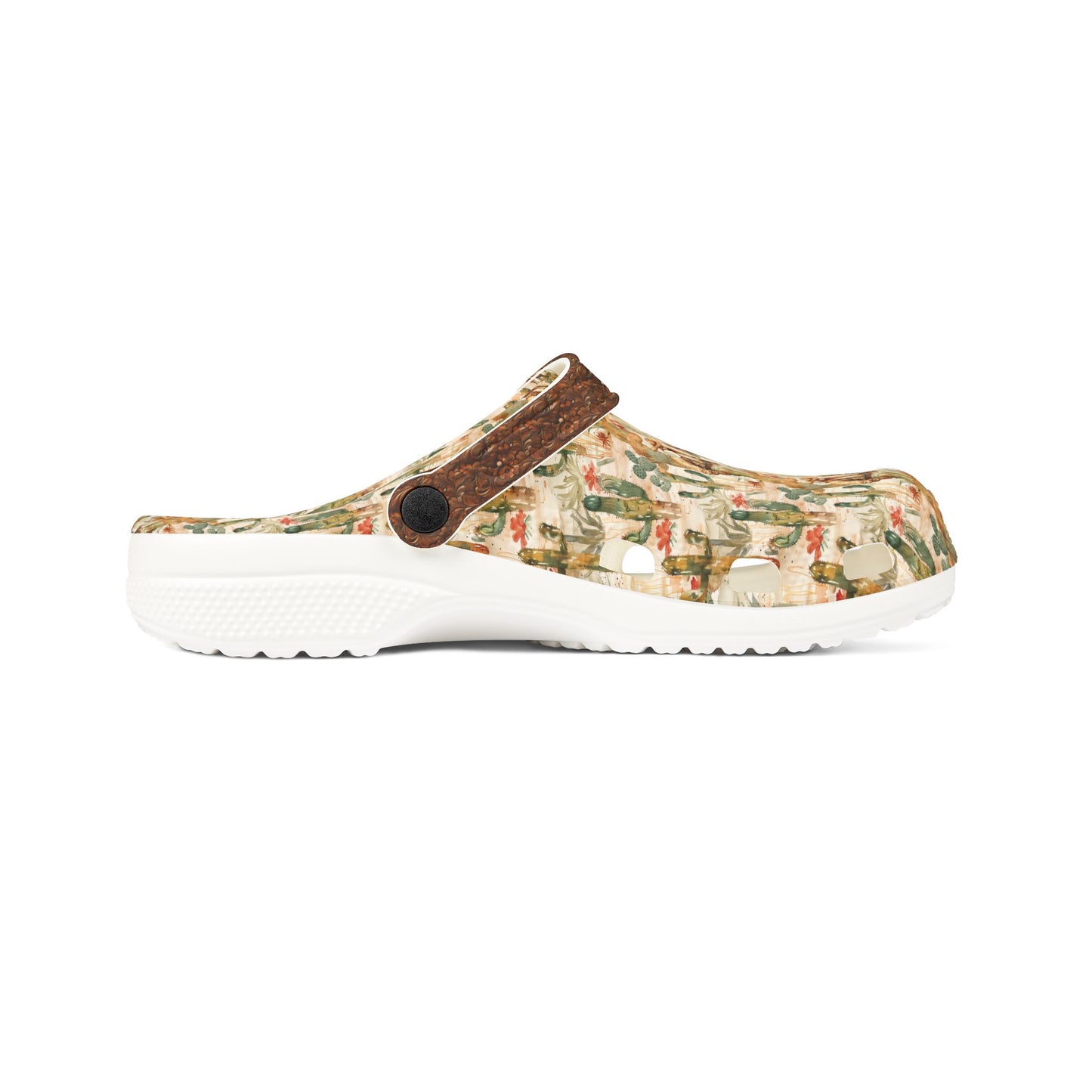 Brewster County Cowboy Leather Print Salty Clogs