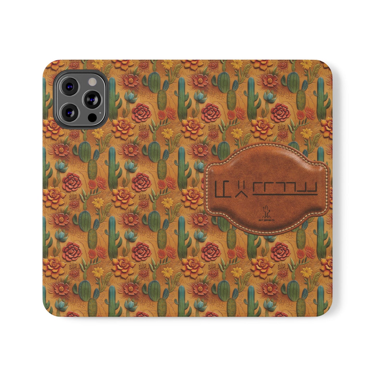 Customizable Mustang Brand Wallet Flip Phone Case (iPhone and Samsung)