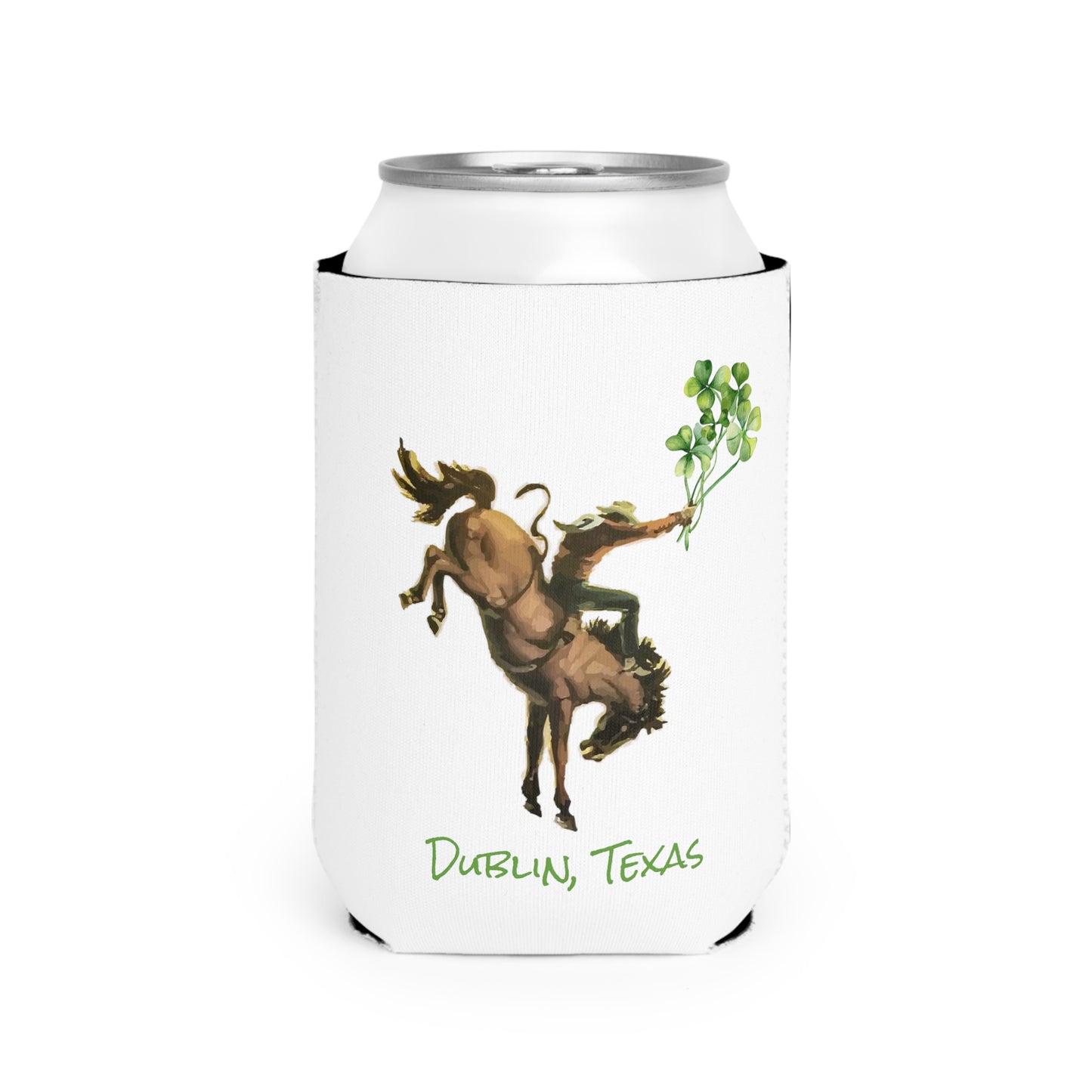 Dublin, Texas Bronc Rider Simple Koozie
