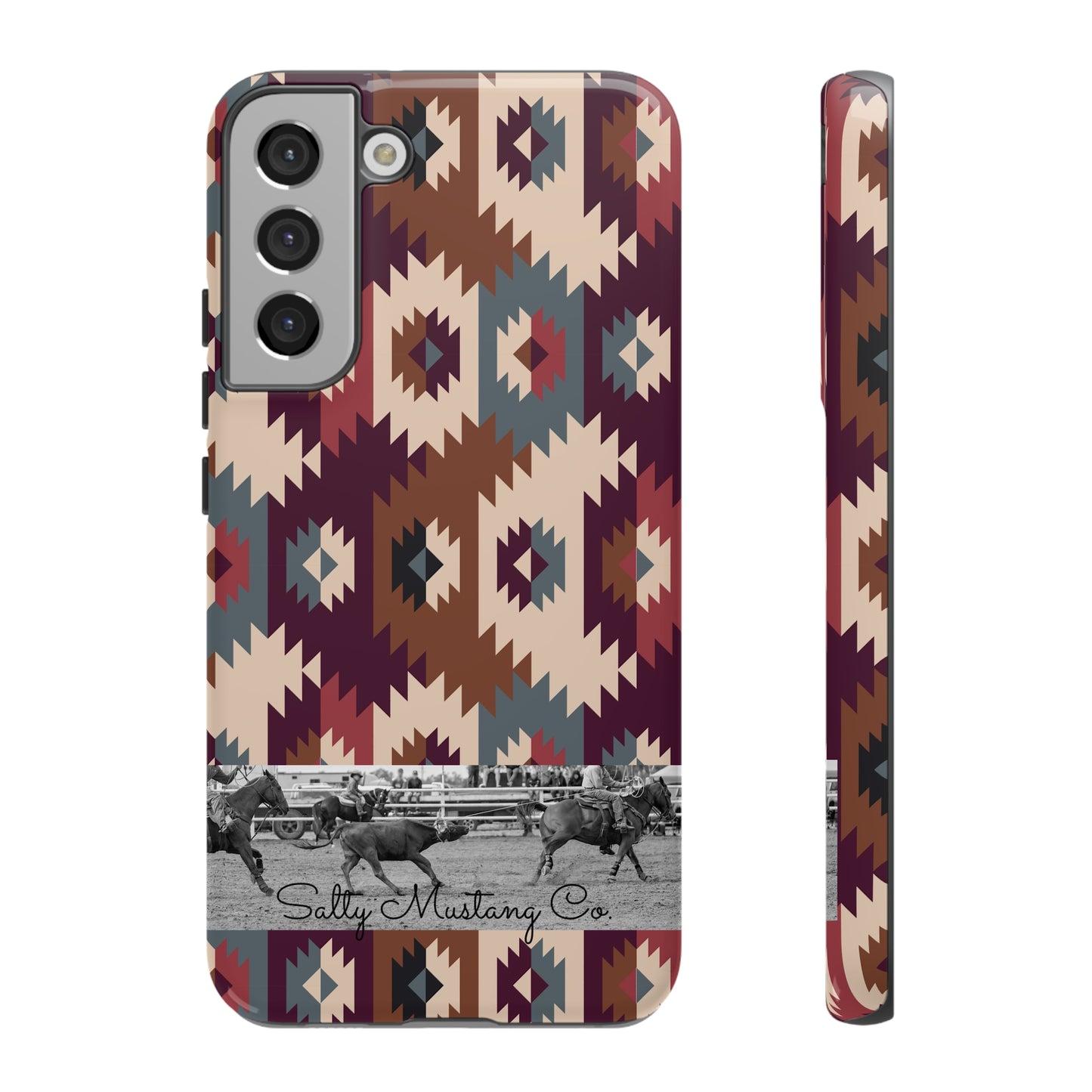 Southwest Pattern Team Roper Band Samsung Tough Cases