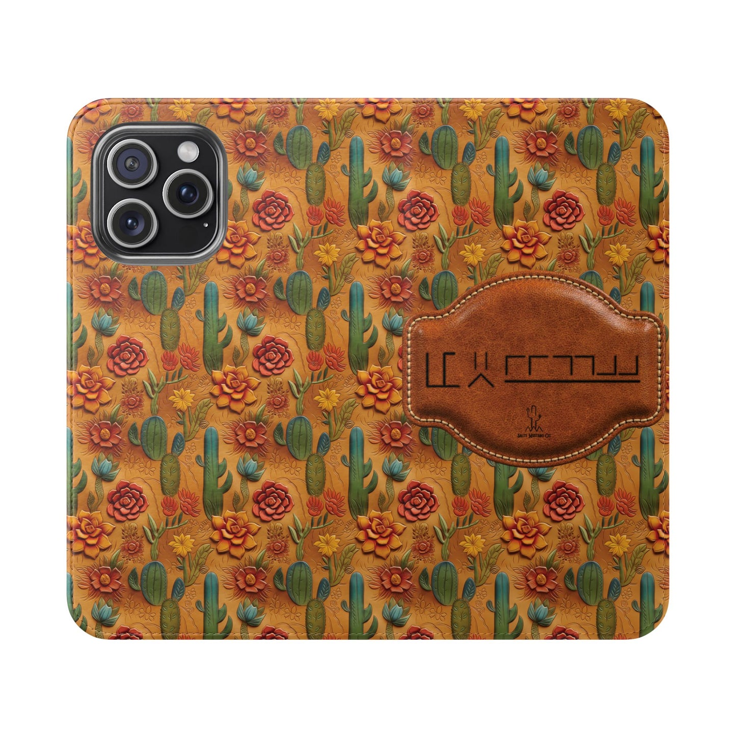 Customizable Mustang Brand Wallet Flip Phone Case (iPhone and Samsung)