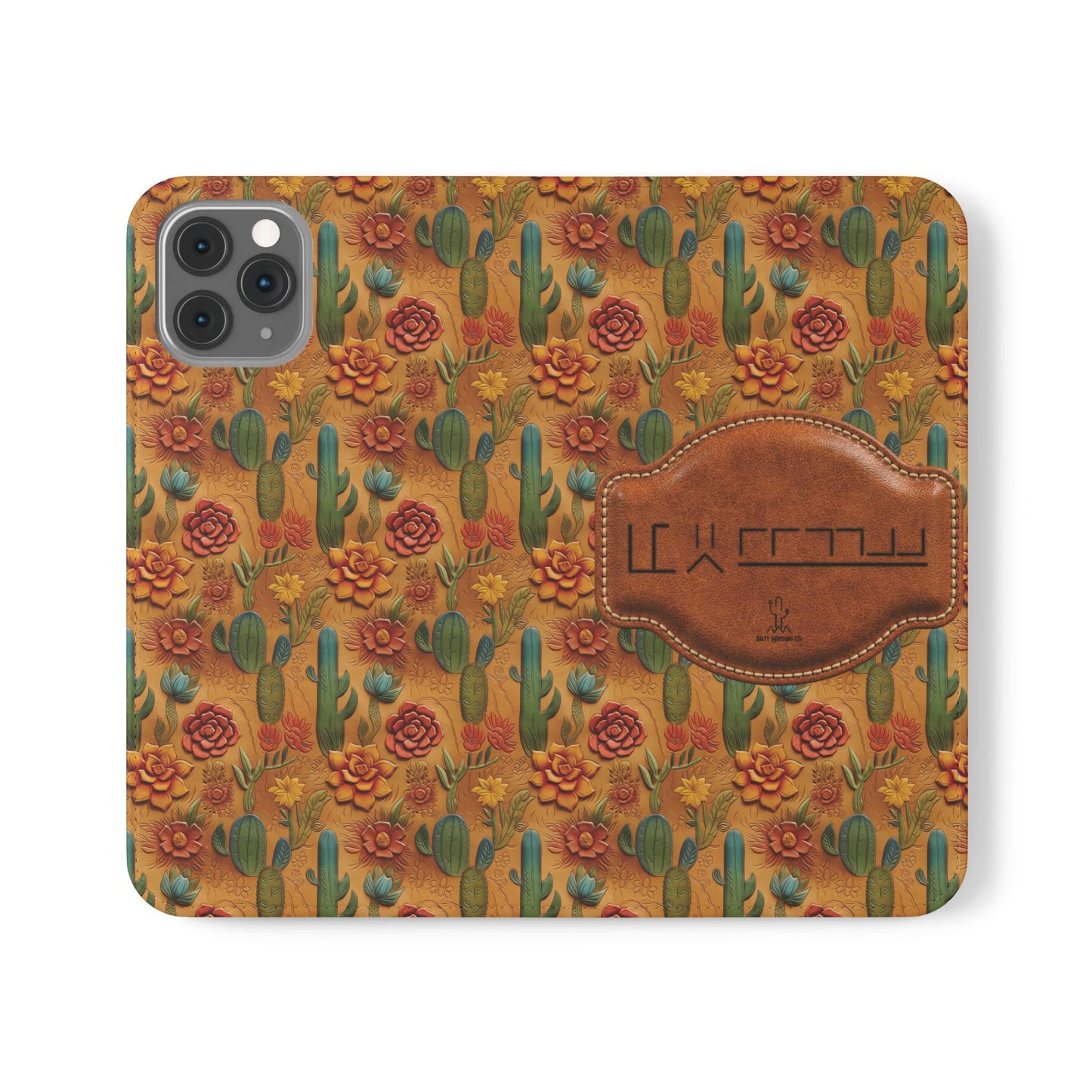 Customizable Mustang Brand Wallet Flip Phone Case (iPhone and Samsung)