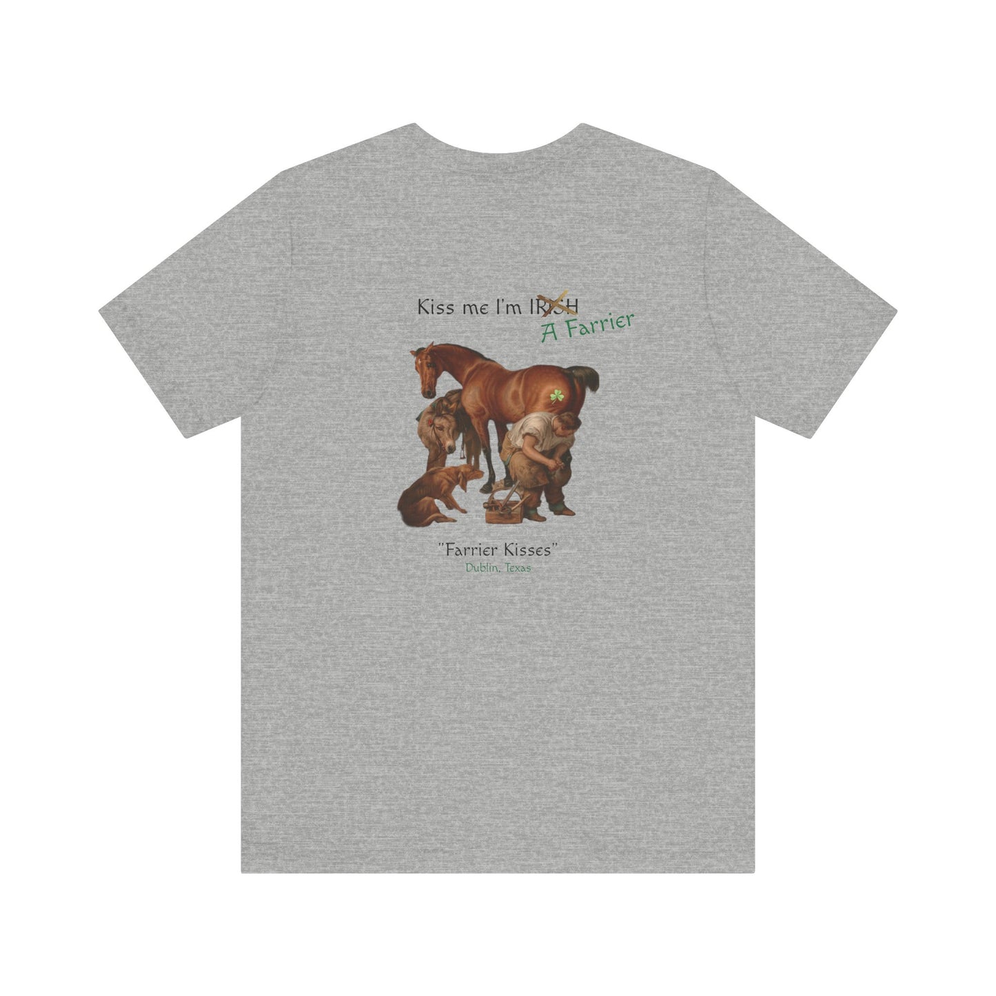 Irish Farrier Kisses Unisex Jersey Short Sleeve Tee