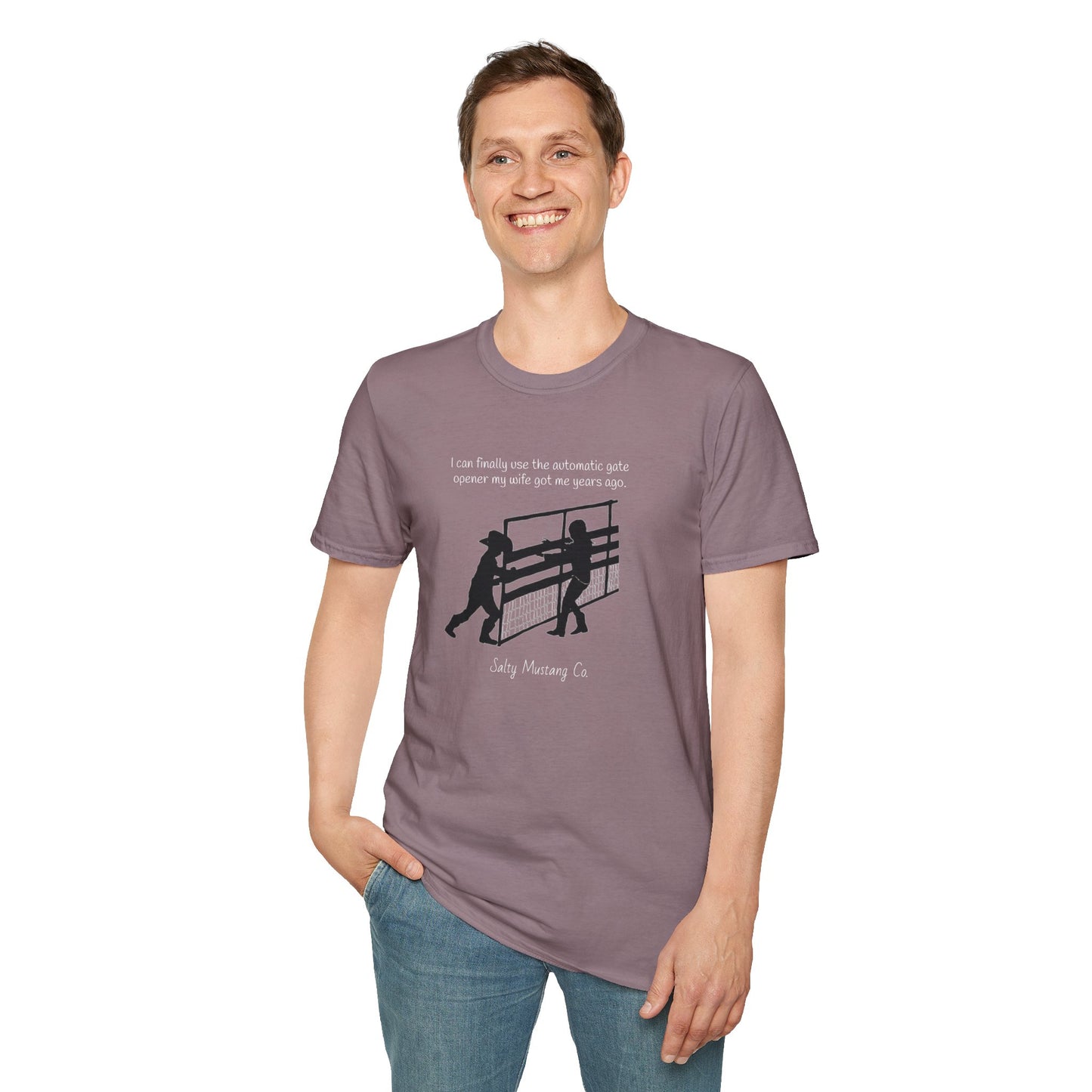 Automatic Gate Opener (For Husband) Softstyle T-Shirt