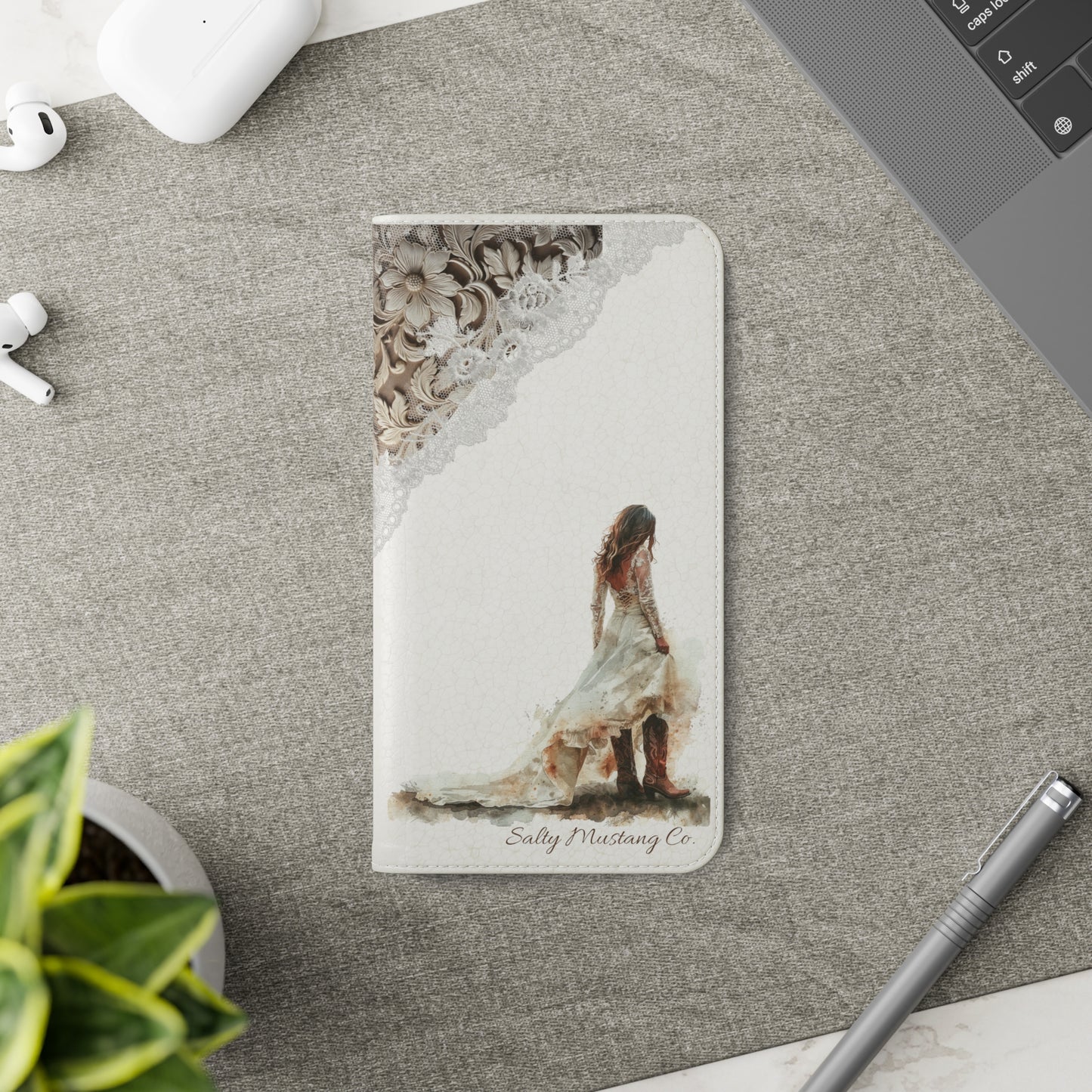 Leather & Lace Flip Cases (Samsung AND iPhone)