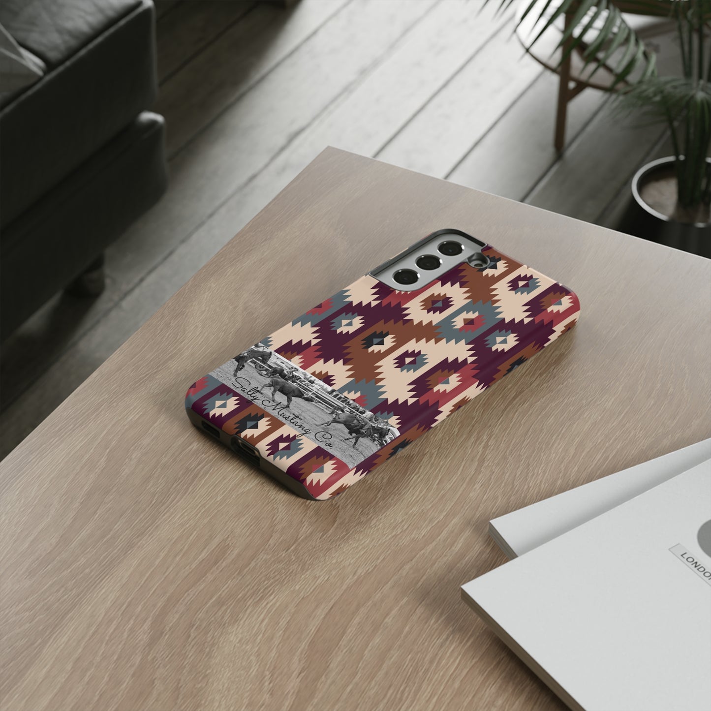 Southwest Pattern Team Roper Band Samsung Tough Cases