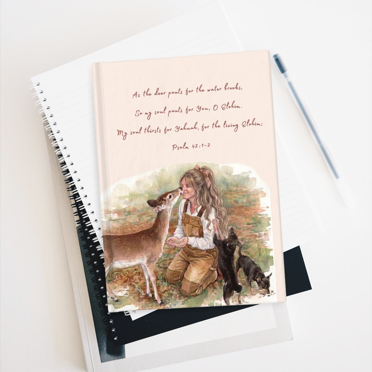 As The Deer Pants For The Water Journal - Ruled Line