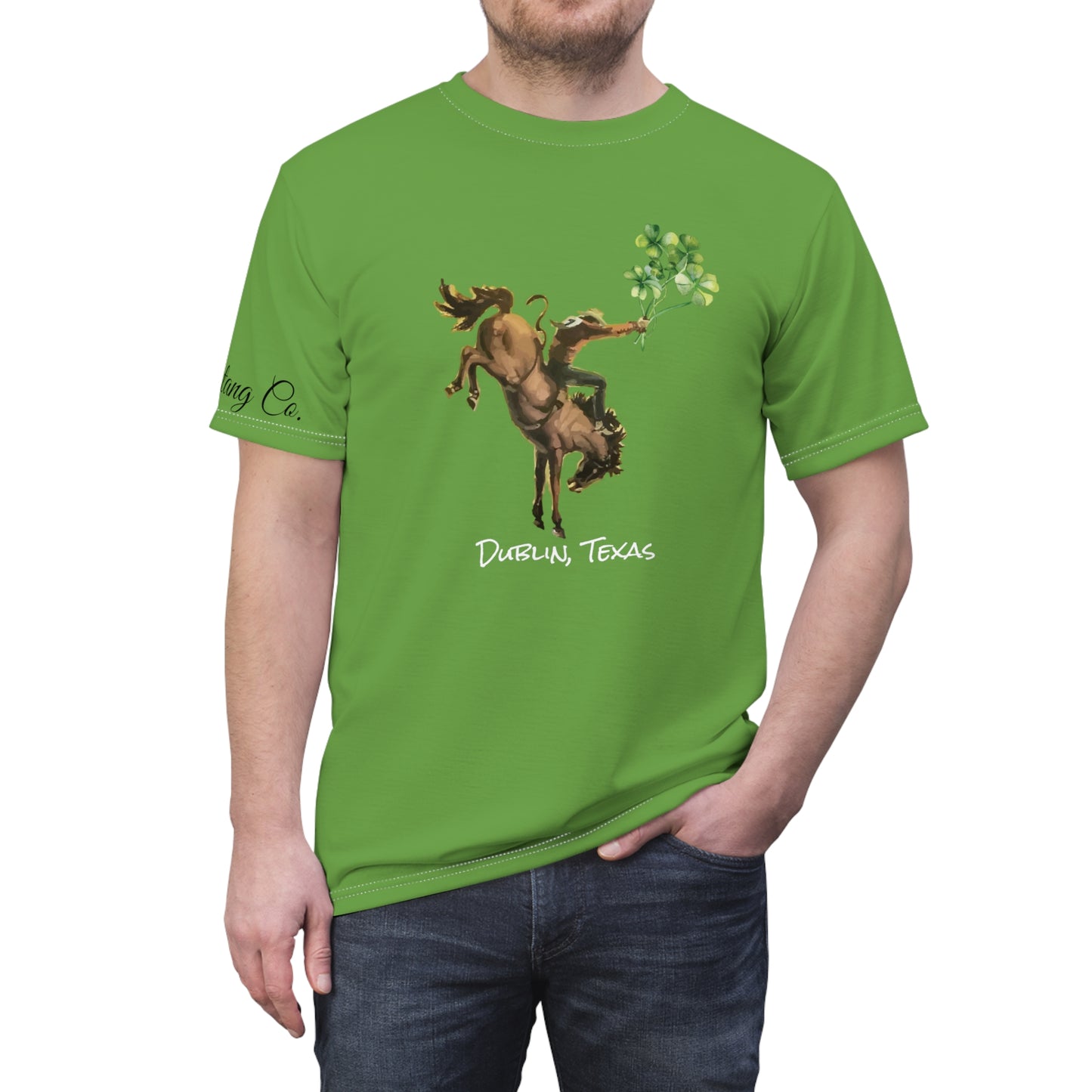 Dublin, Texas Bronc Rider Shamrock Unisex