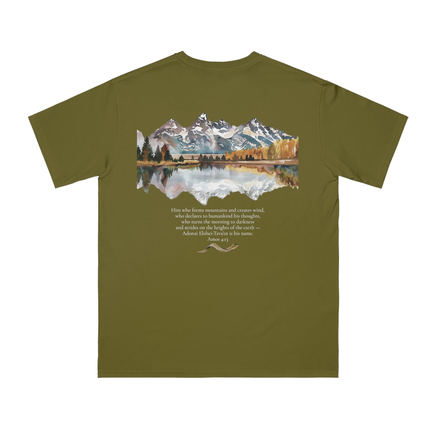 Amos 4:13 Teton Ridge Organic Unisex Classic T-Shirt