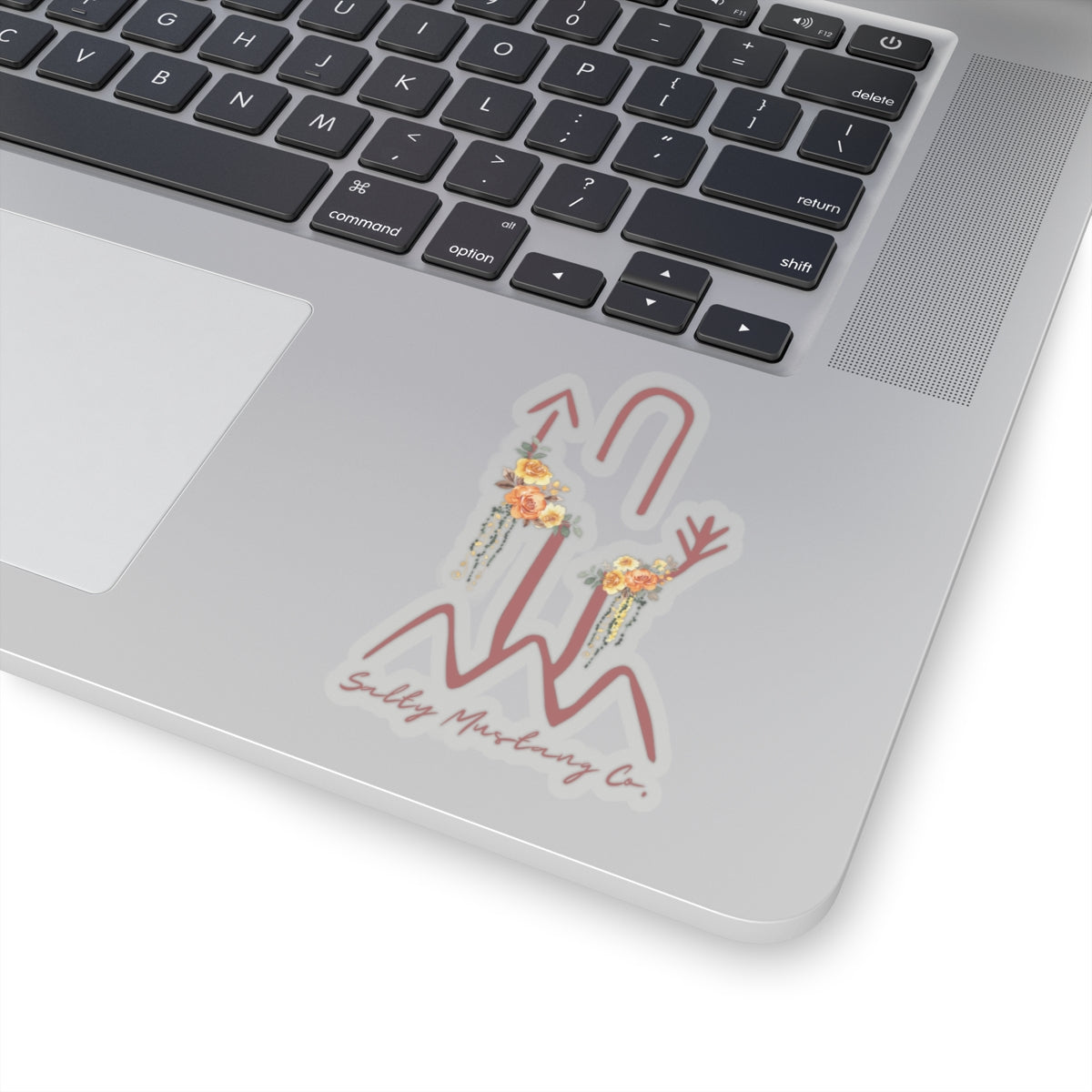 SMC Brand Dusty Yellow Rose Kiss-Cut Sticker