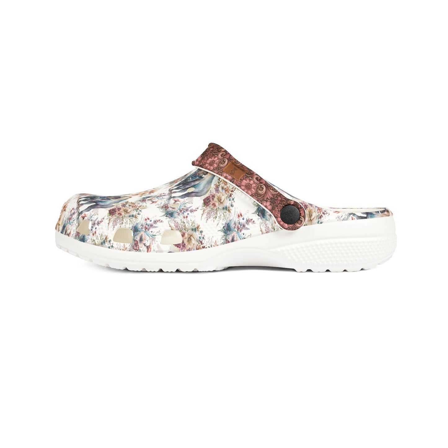 Buffalo Rose Foam Rubber Salty Clogs