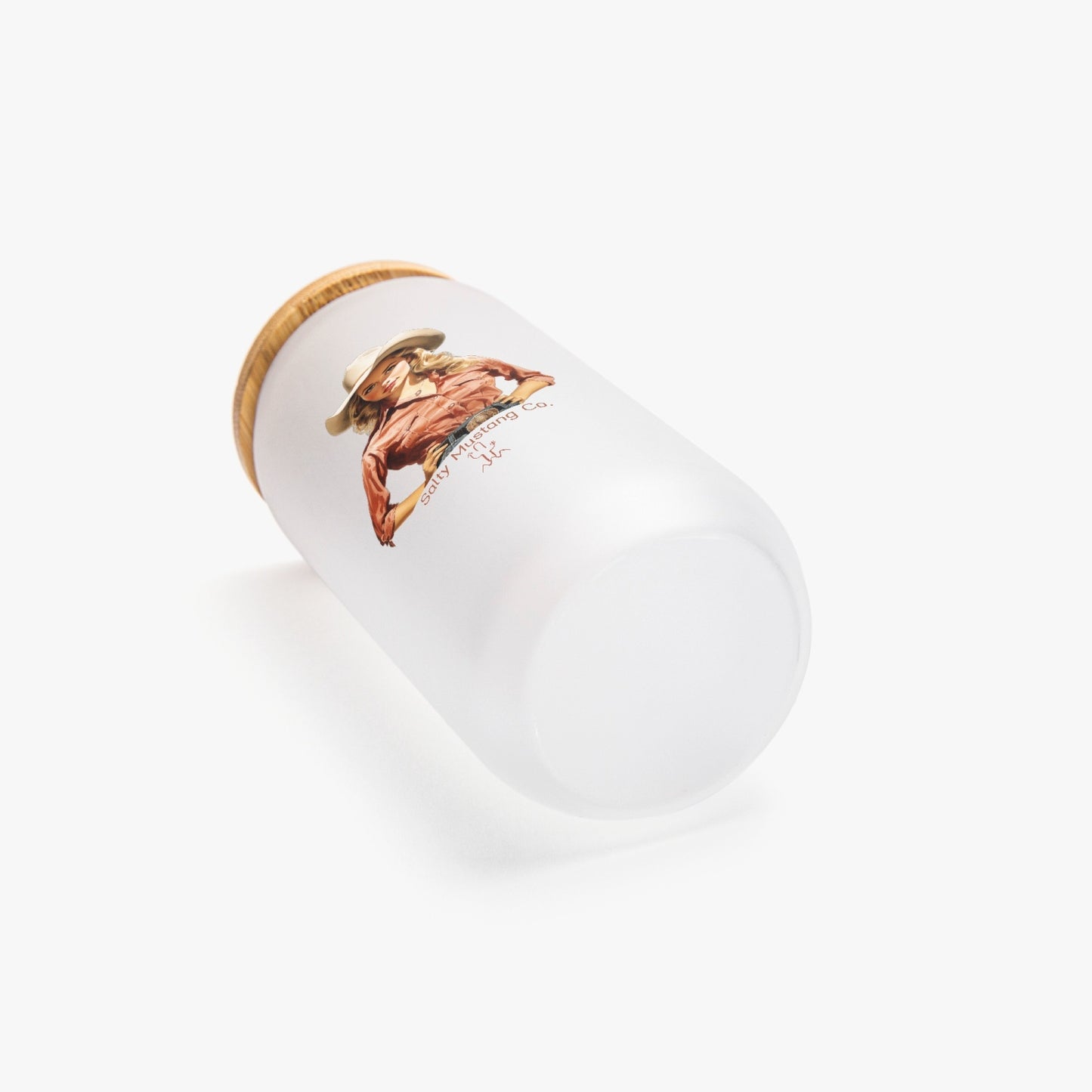 Fort Davis Cowgirl Frosted Glass Cups