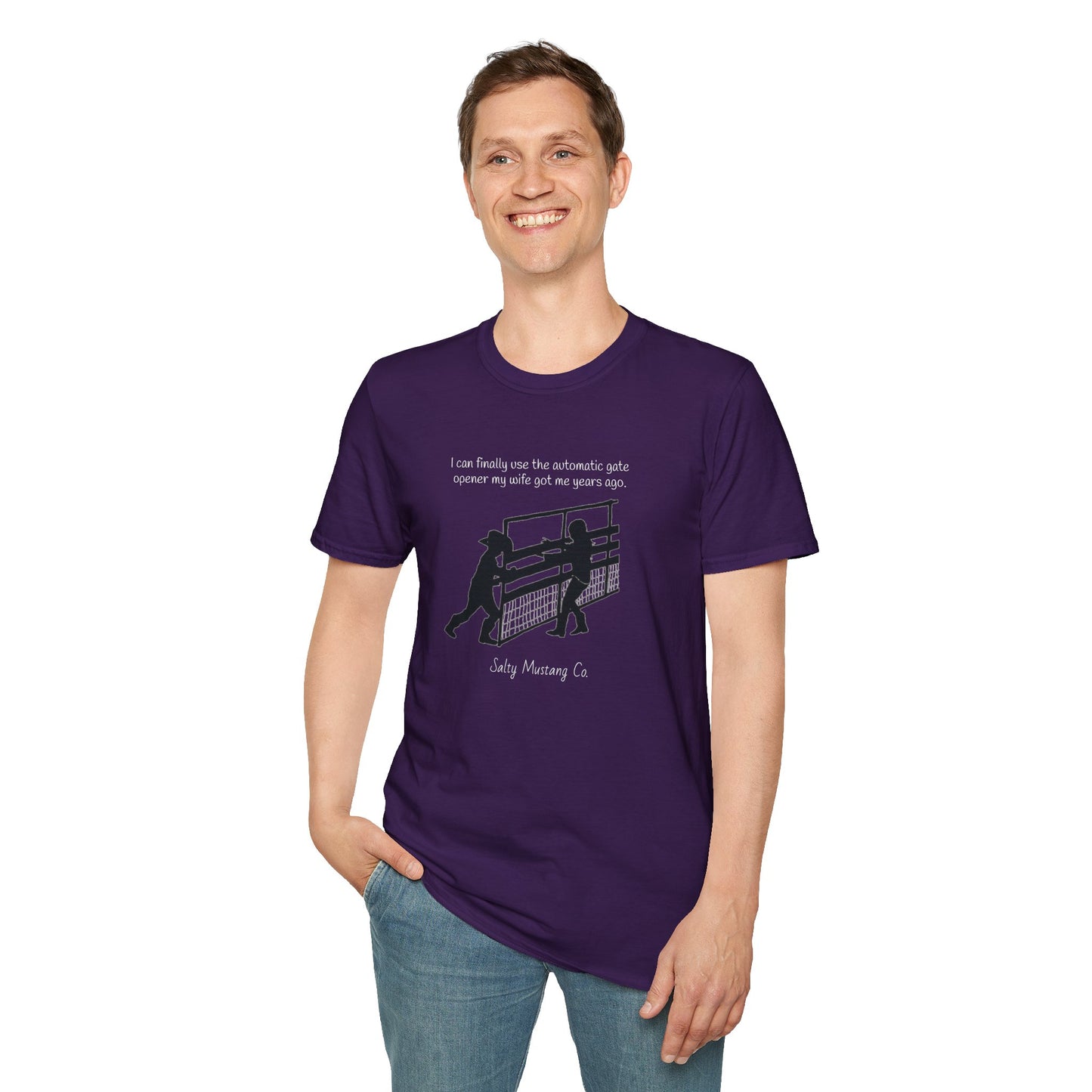 Automatic Gate Opener (For Husband) Softstyle T-Shirt