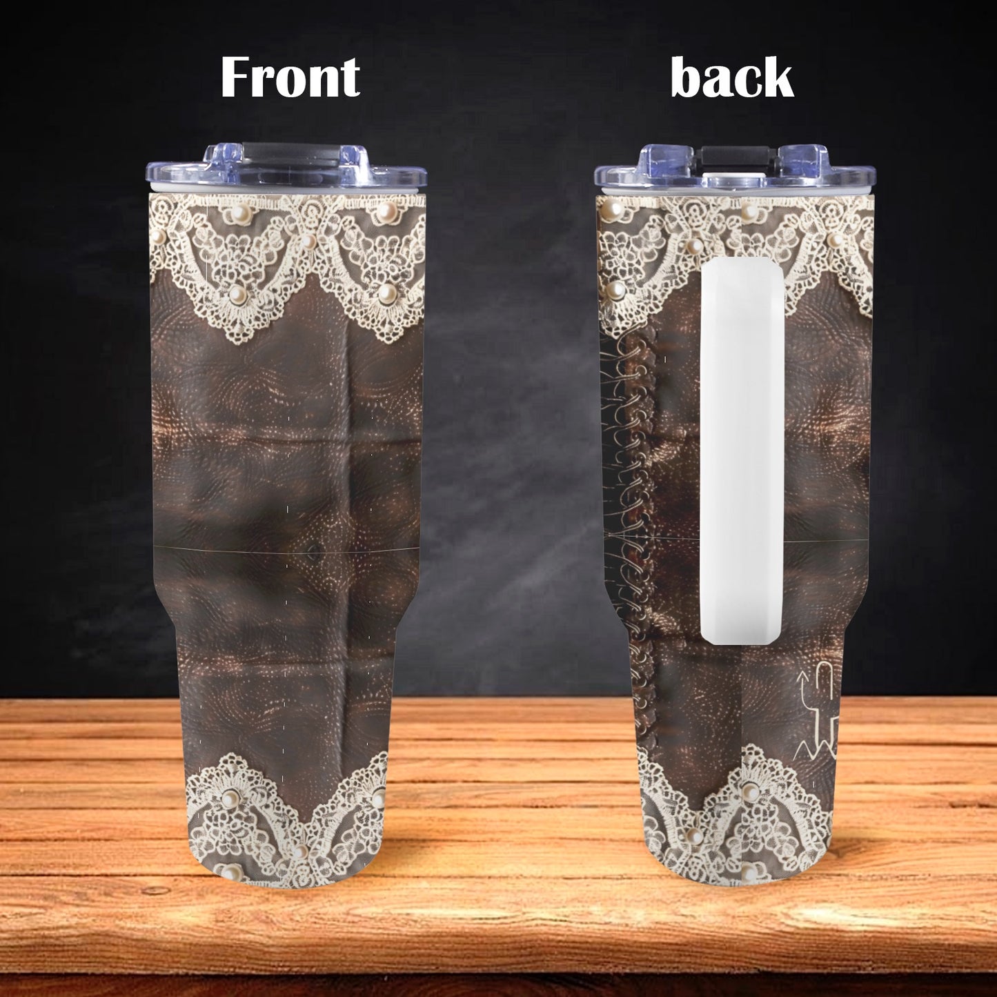 Leather & Lace 40 oz Tumbler
