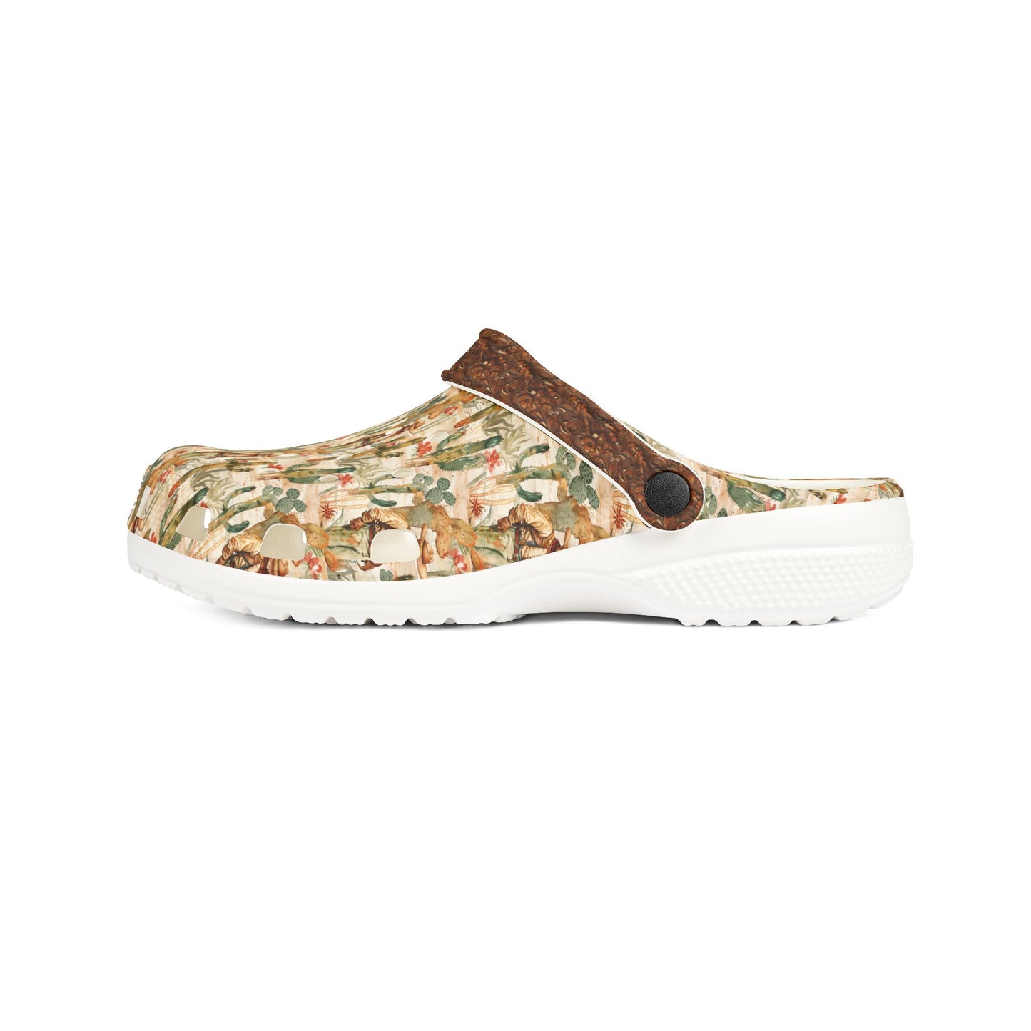 Brewster County Cowboy Leather Print Salty Clogs