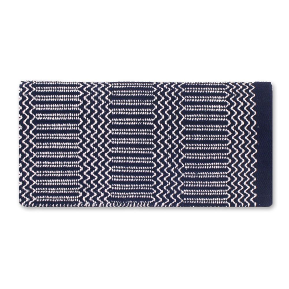1340-10 Double Weave 32x64 Acrylic Blend Saddle Blanket Navy