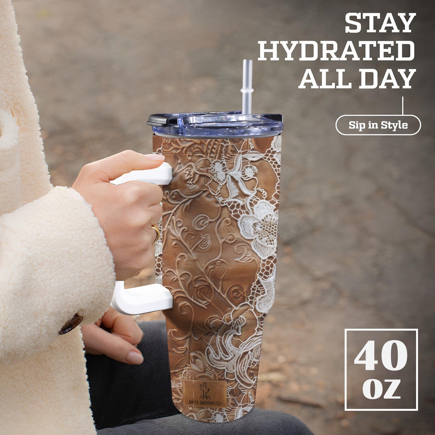 Boot Lace 40 oz Tumbler