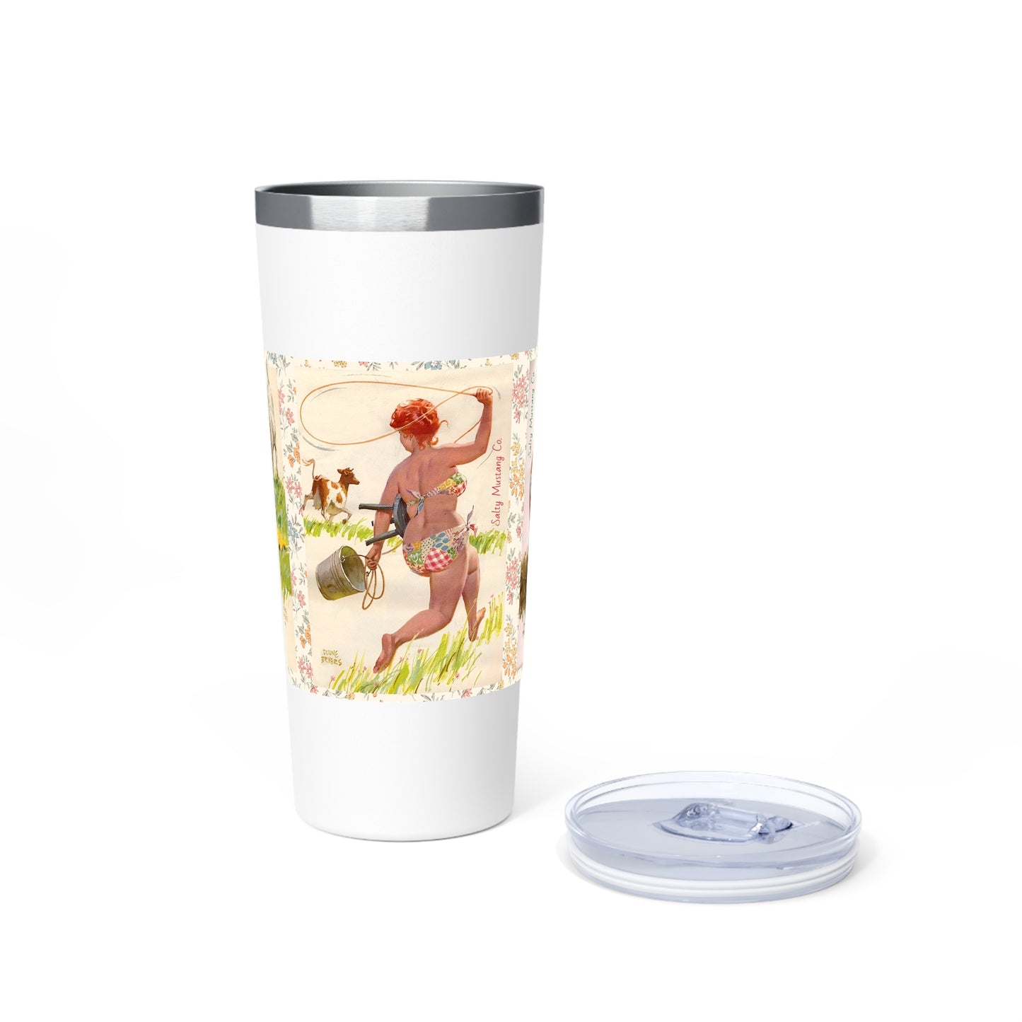 Hilda On The Farm Duane Bryers Copper Vacuum Insulated Tumbler, 22oz