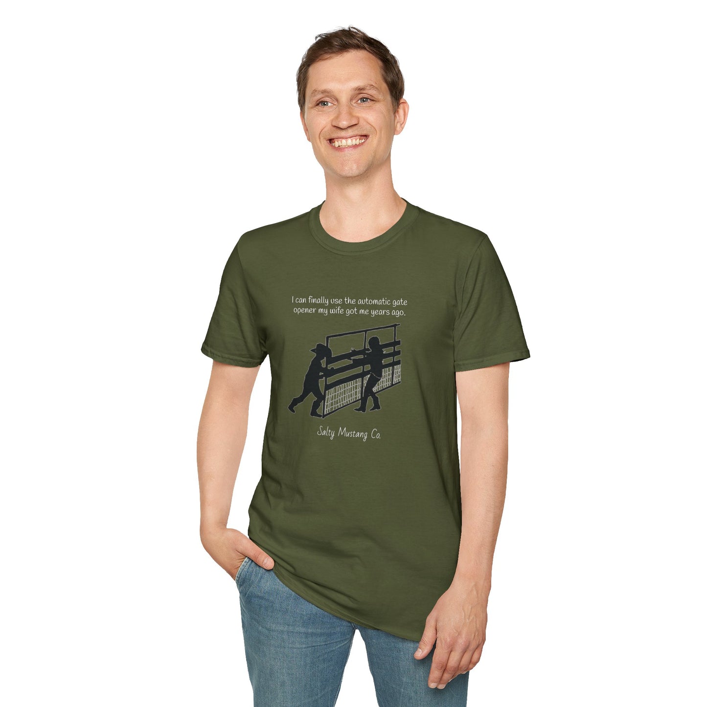 Automatic Gate Opener (For Husband) Softstyle T-Shirt