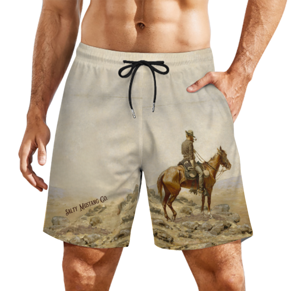 Vantage Point Men's Mesh Lining Fast Drying Swim Trunks