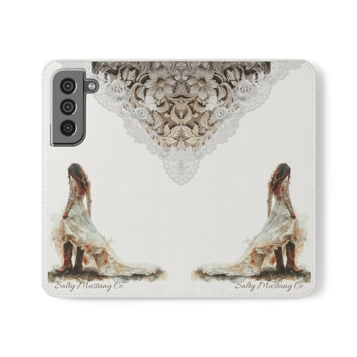 Leather & Lace Flip Cases (Samsung AND iPhone)
