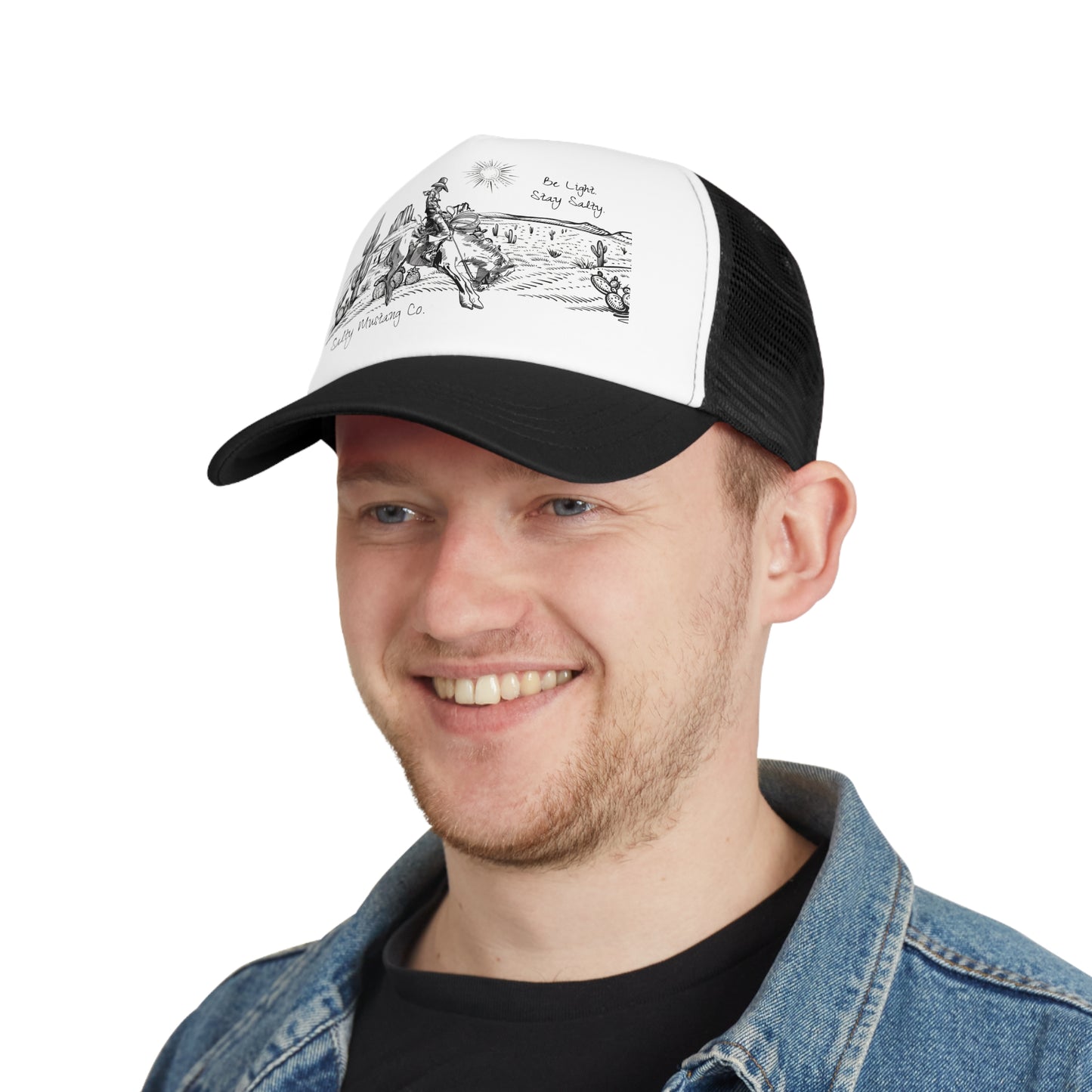 West Texas Bronc Rider Mesh Cap