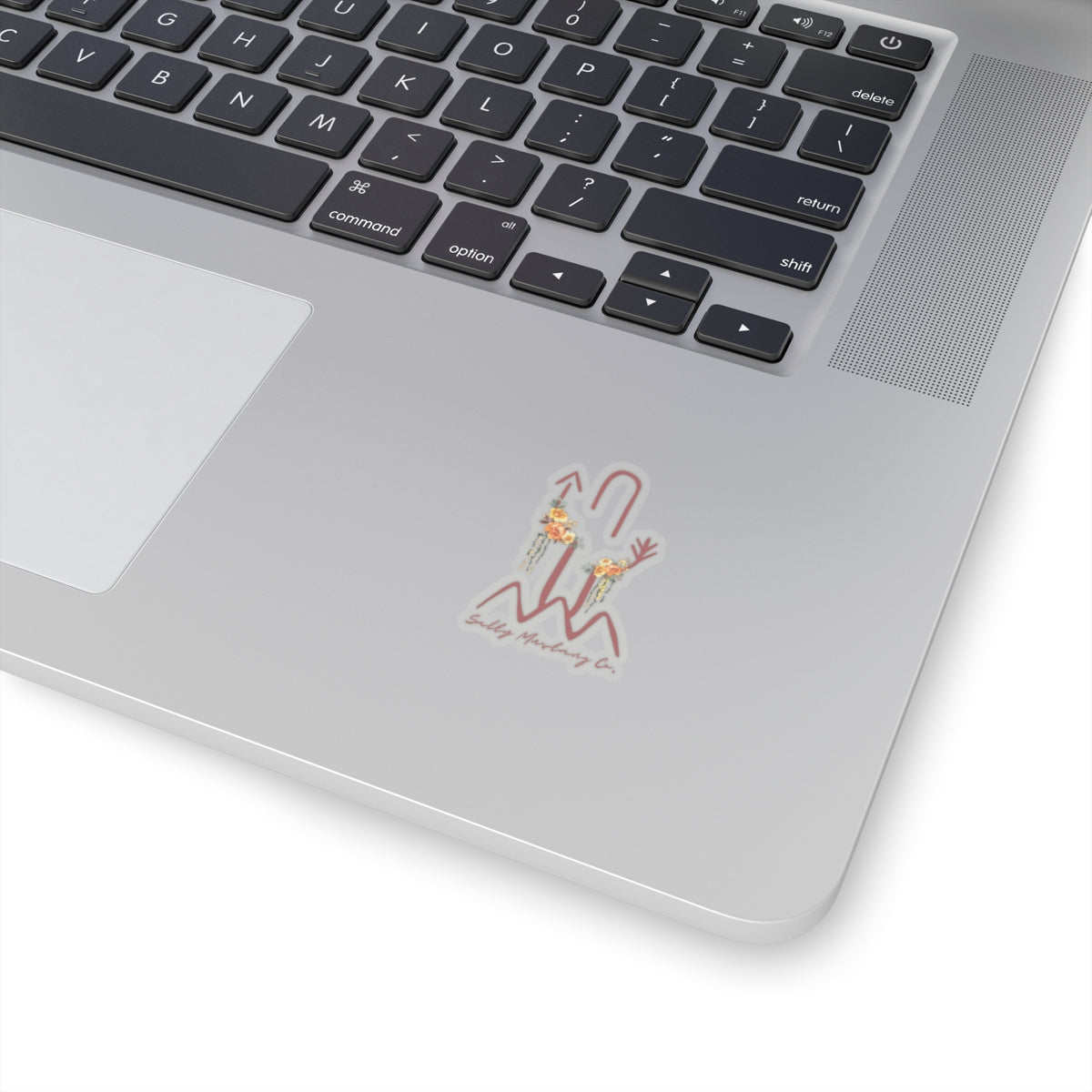 SMC Brand Dusty Yellow Rose Kiss-Cut Sticker