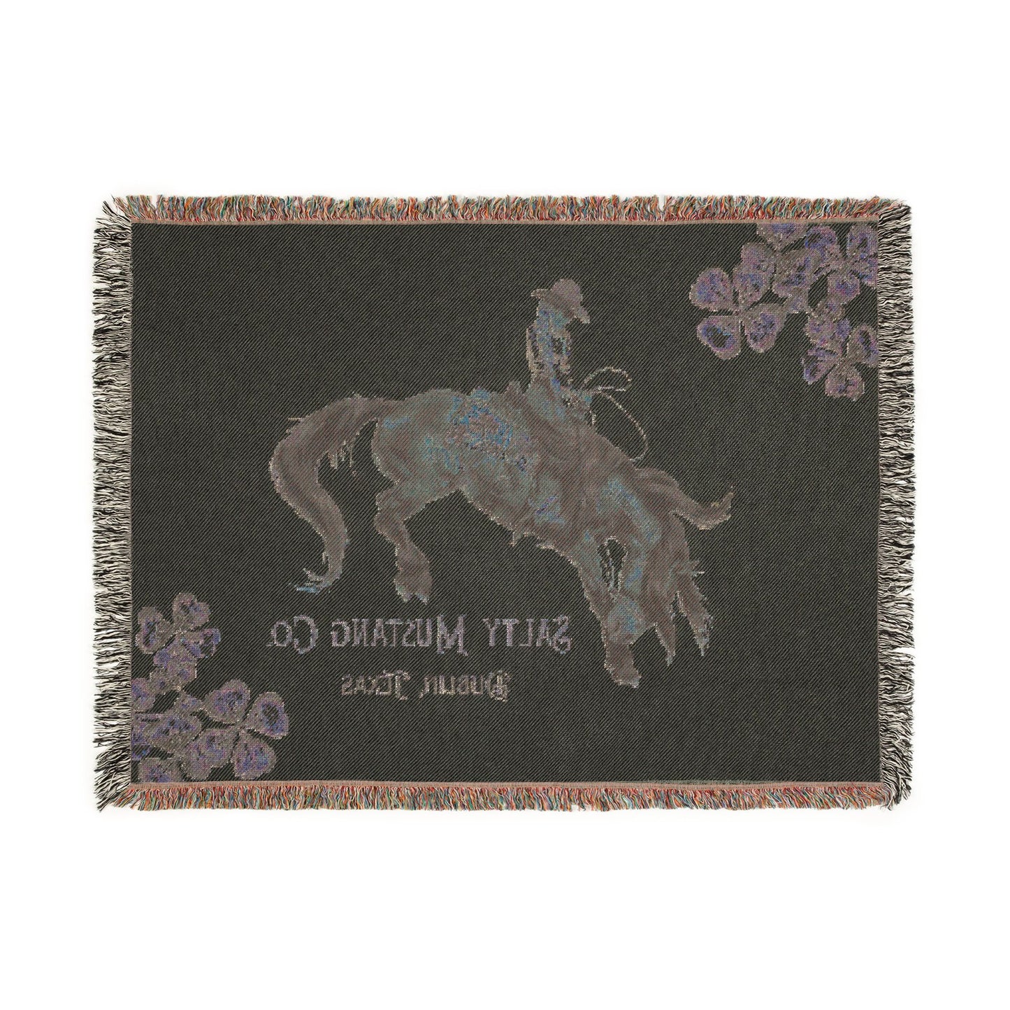 Salty Mustang Co. Dublin, Texas Woven Blanket