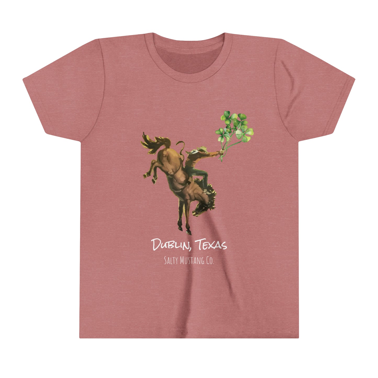 Dublin, Texas Bronc Rider Shamrock Youth Tee
