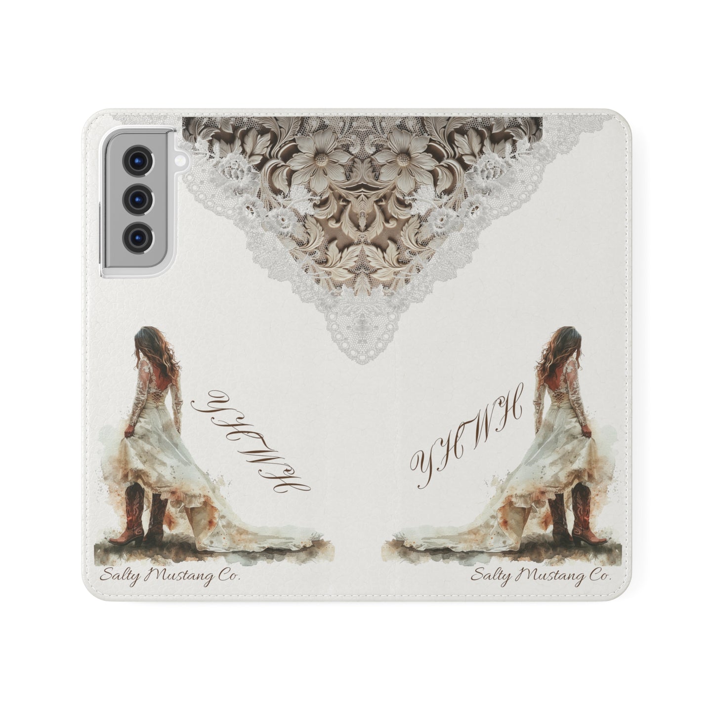 Leather & Lace YHWH Flip Cases (Samsung AND iPhone)