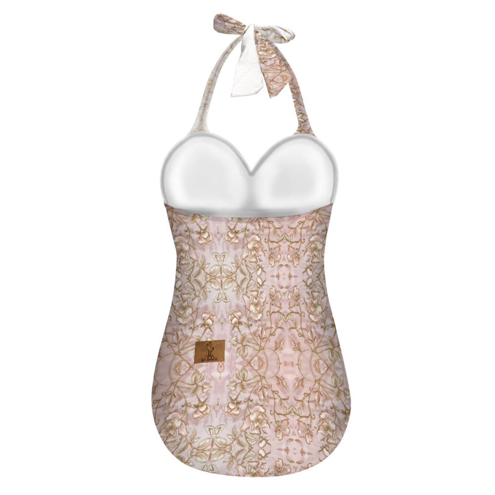 Sweet Tea Tankini Halterneck One Piece Swimsuit